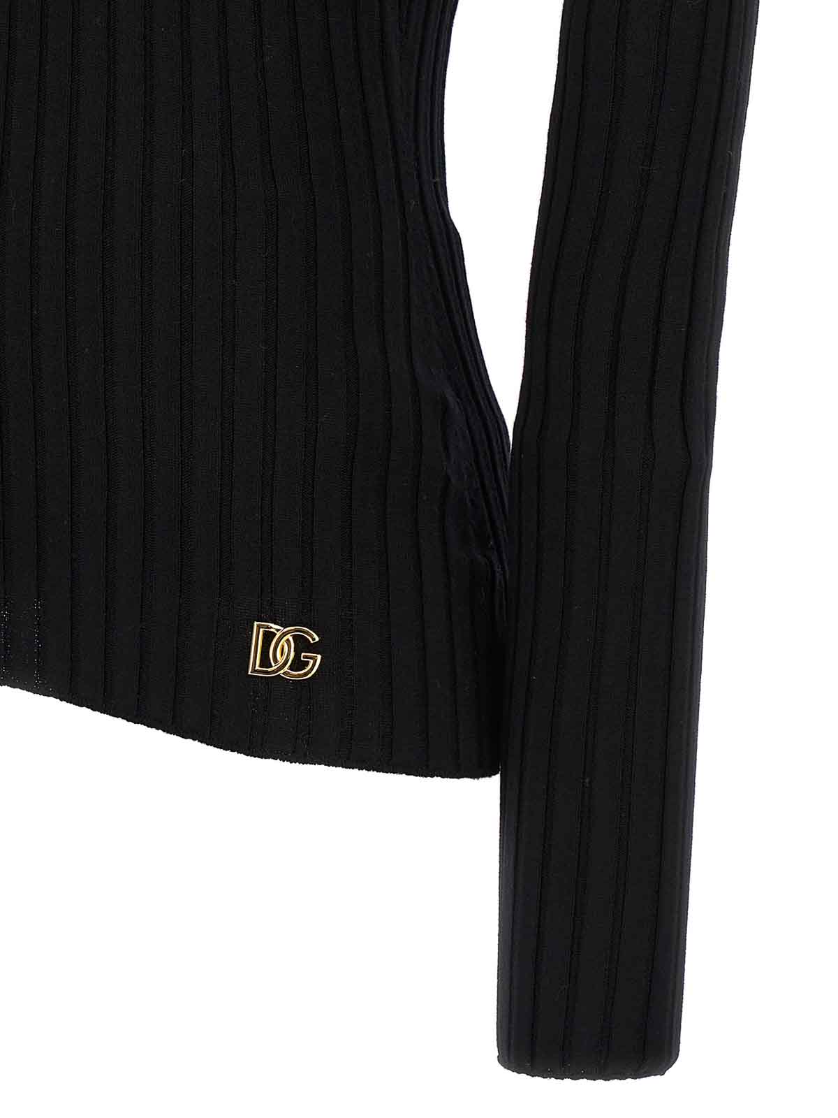 Shop Dolce & Gabbana Ribbed Sweater In Negro