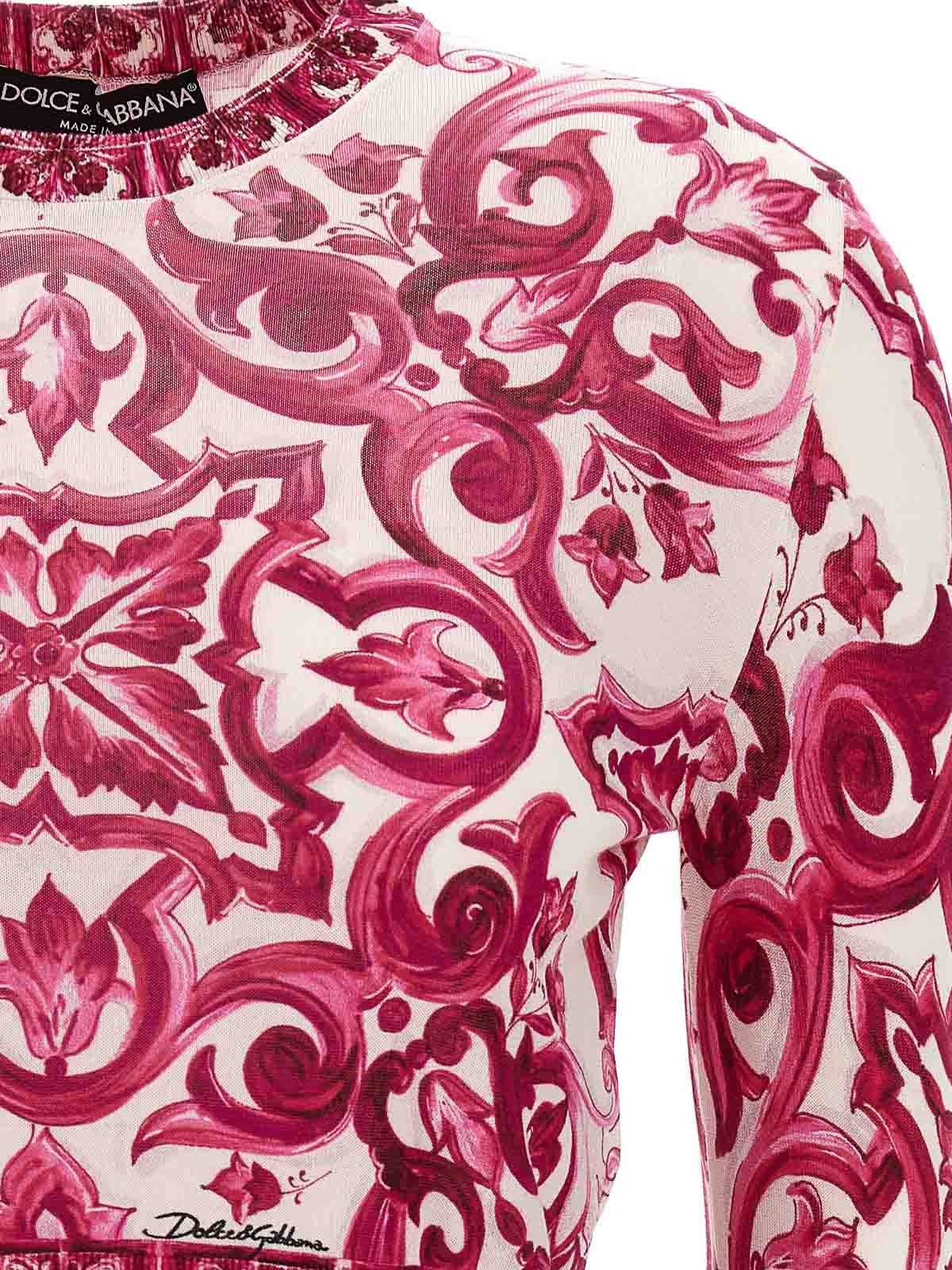 Shop Dolce & Gabbana Suéter Cuello Redondo - Multicolor In Multicolour