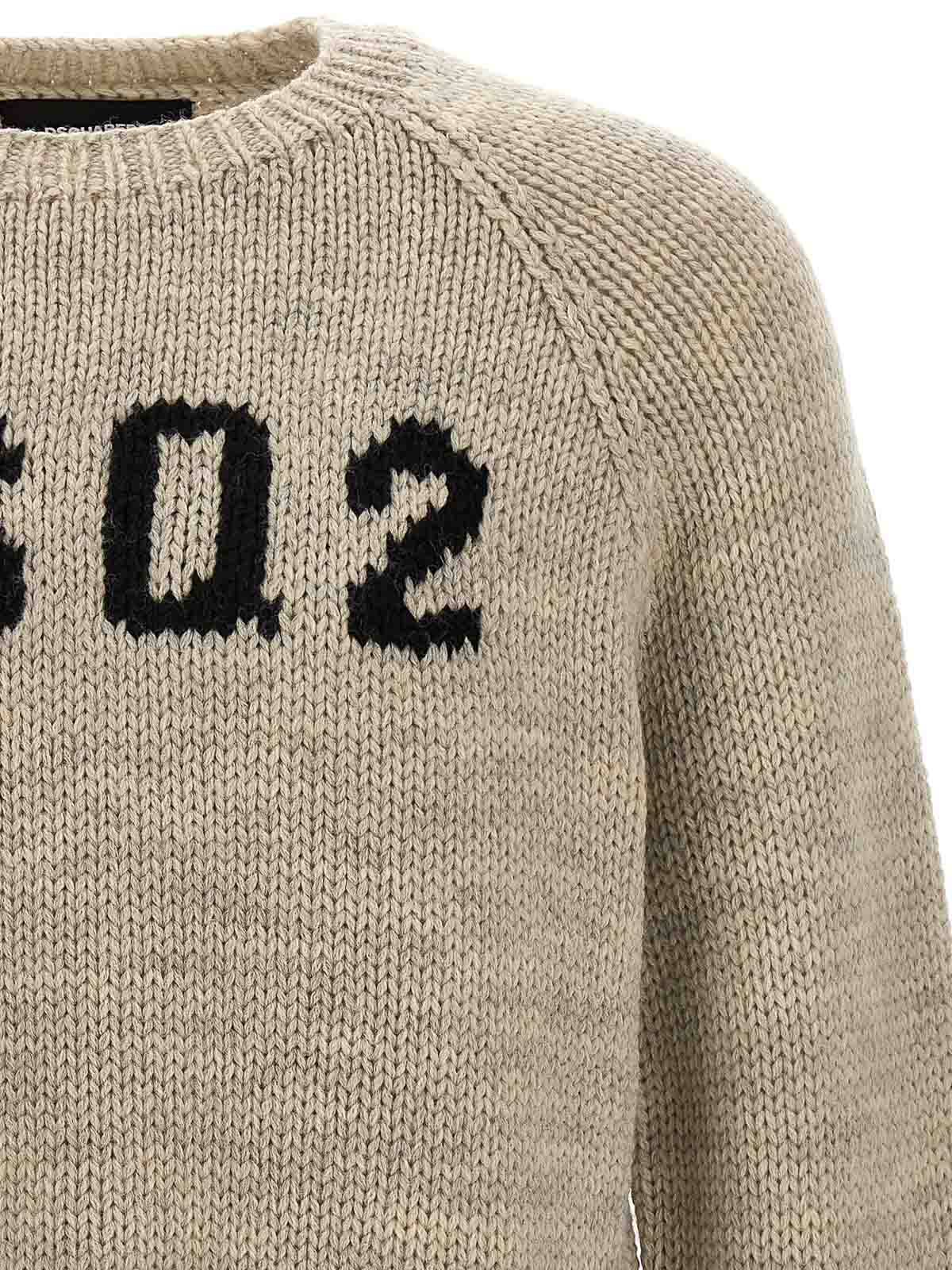 Shop Dsquared2 Logo Sweater In Gris