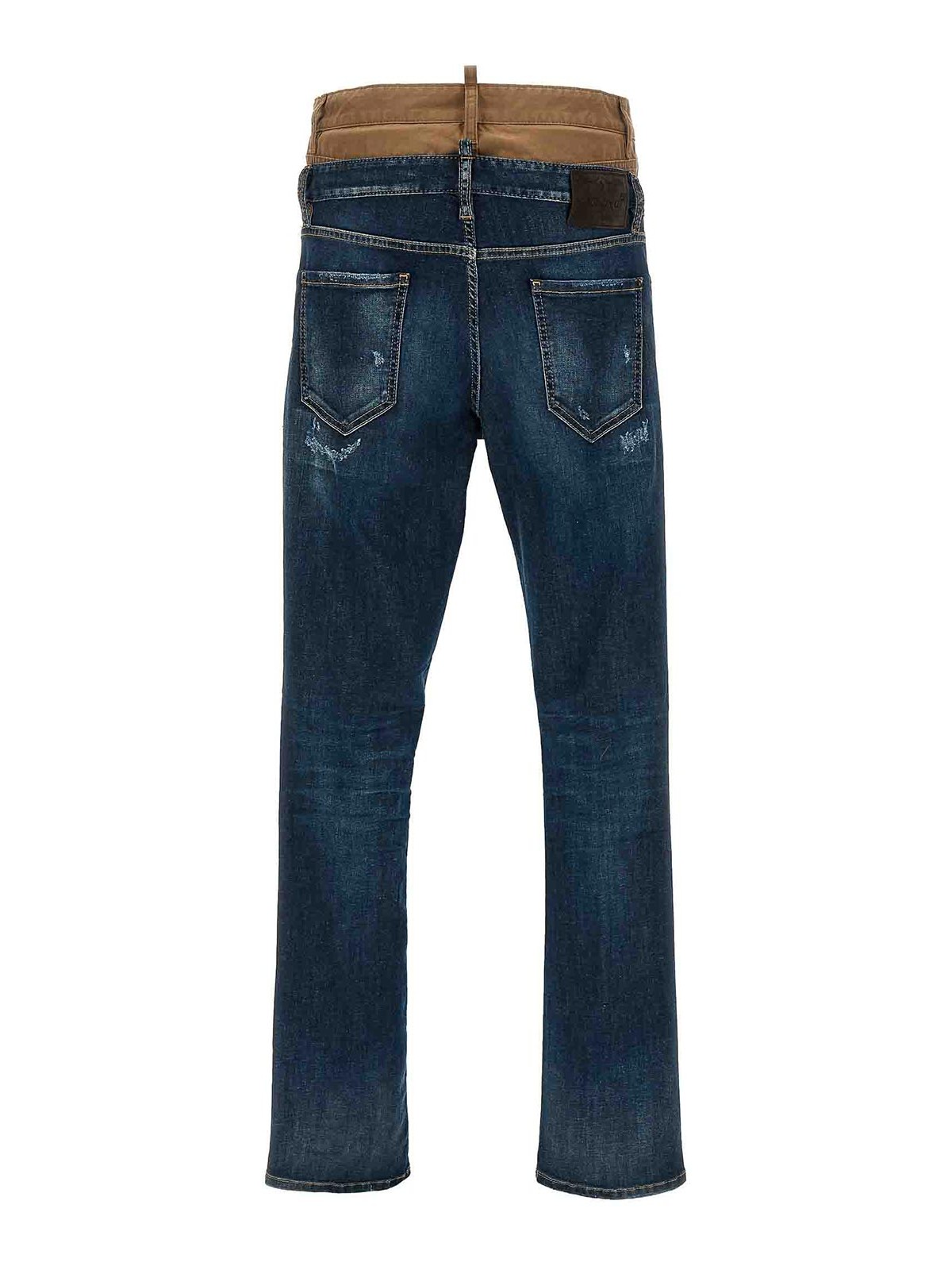 Shop Dsquared2 Jeans Skinny Twin Pack In Azul