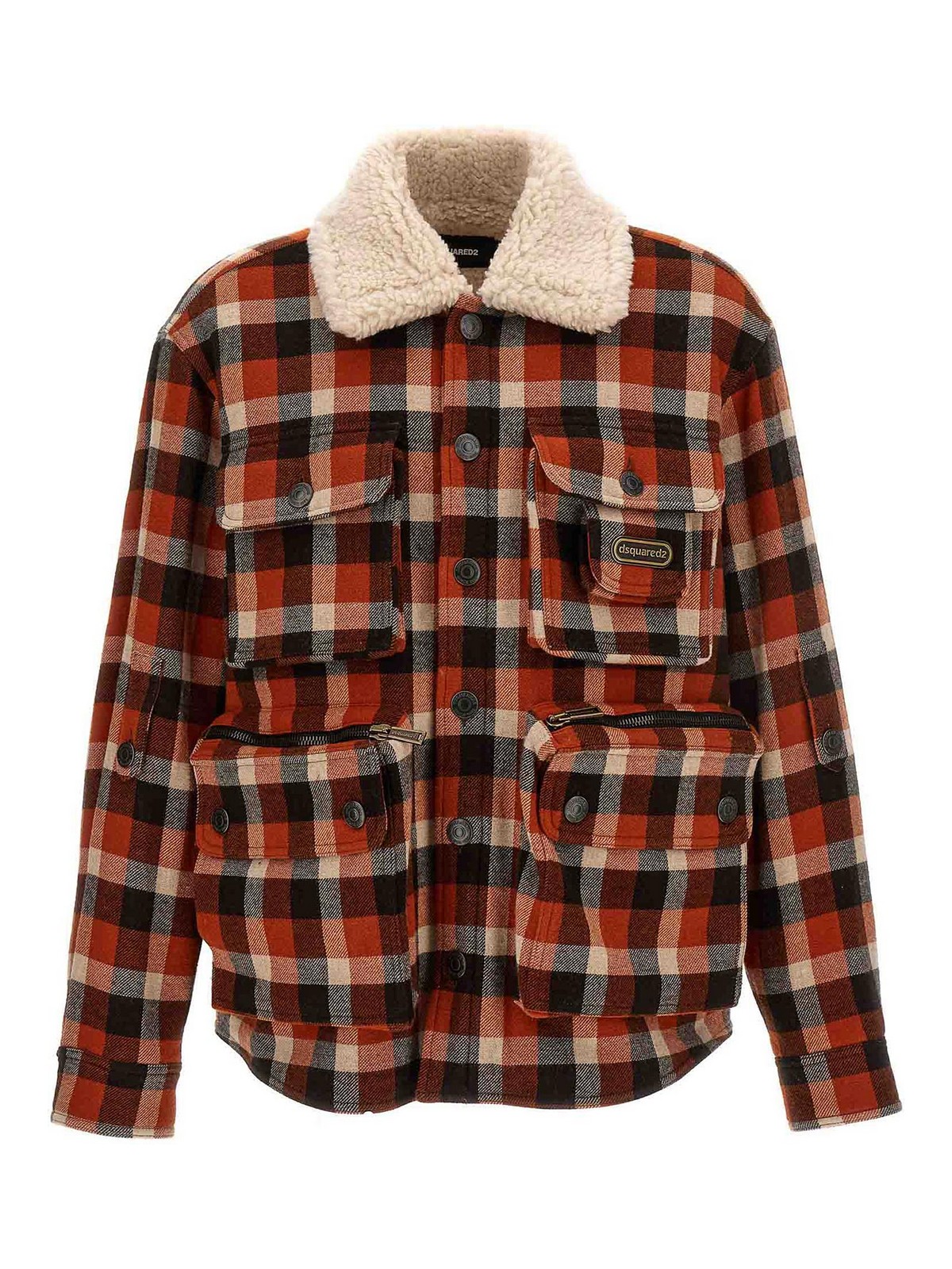 Dsquared2 Americana Field Jacket Jacket In Multicolour