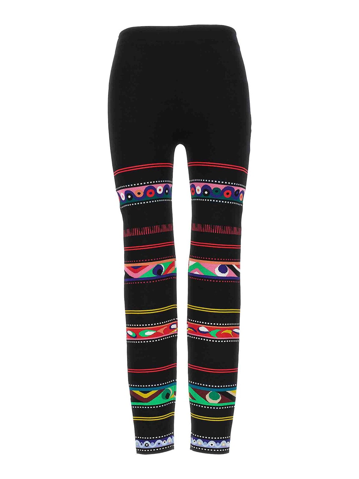Shop Emilio Pucci Jacquard Patterned Leggings In Multicolour