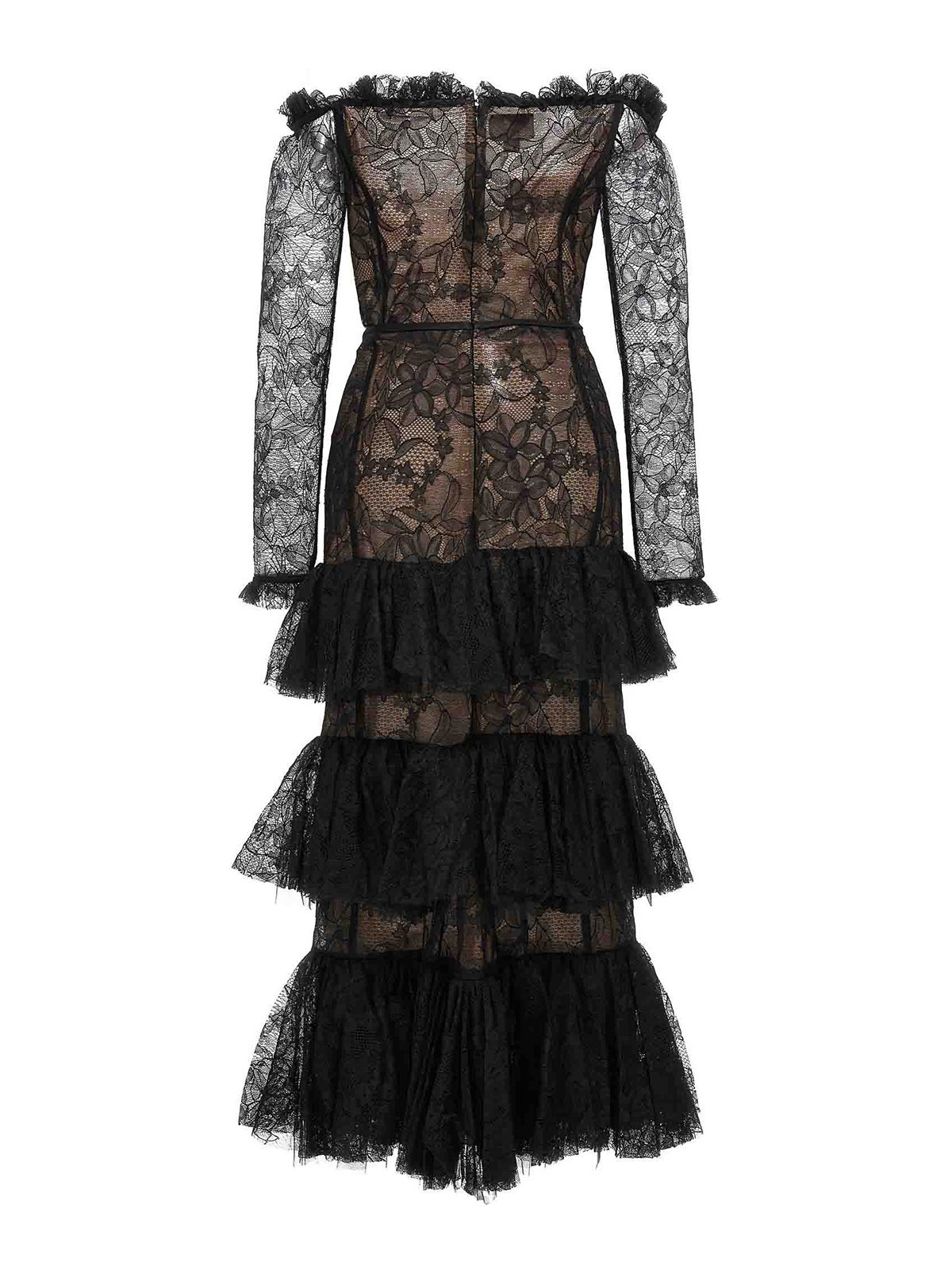 Giambattista Valli Chantilly lace dress|23FWPVTE513729CHA9999 Giambattista Valli Chantilly lace dress|23FWPVTE513729CHA9999