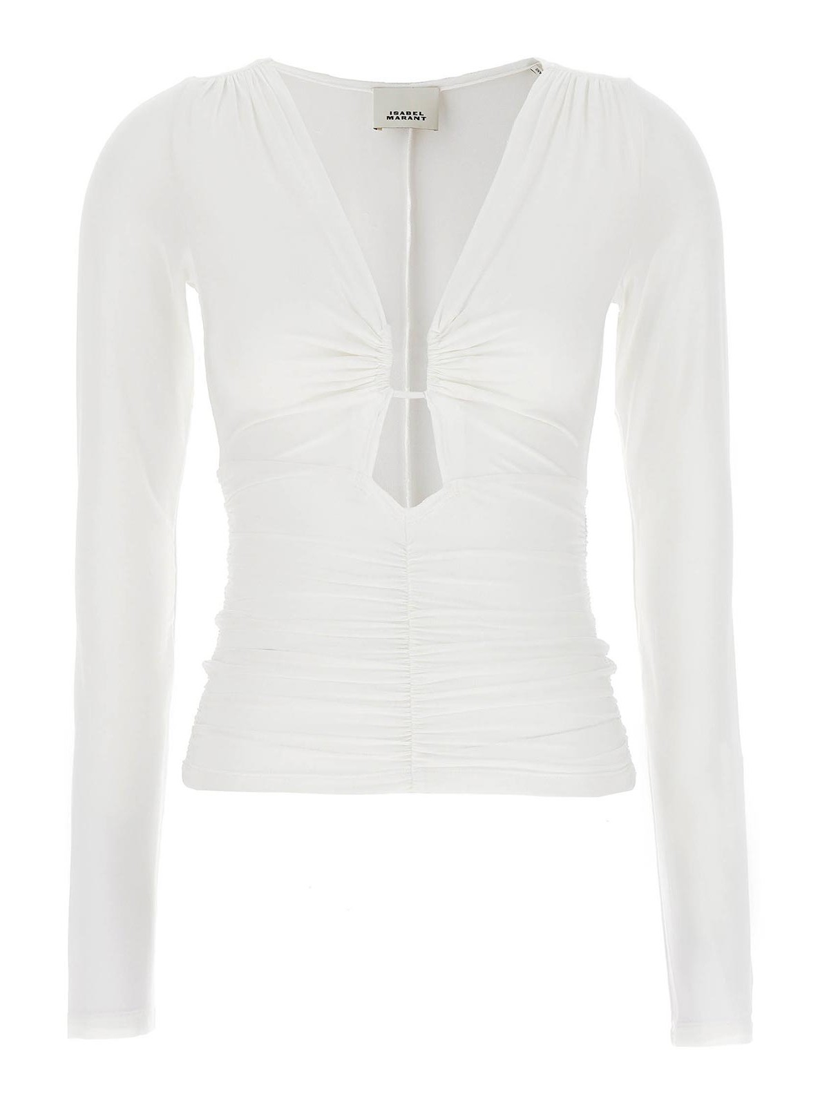 Shop Isabel Marant Laura Top In White