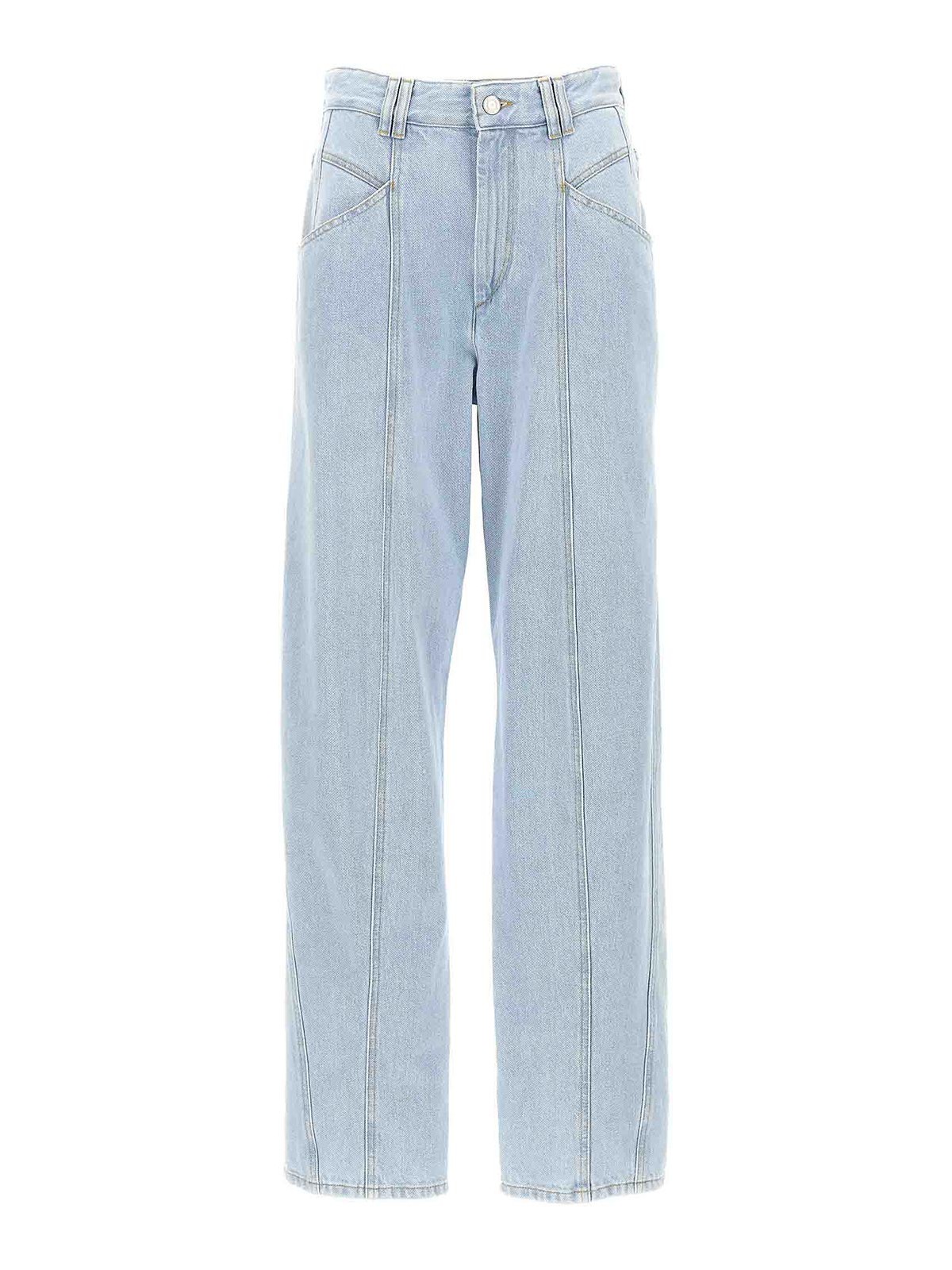 Isabel Marant Blue Vetan Jeans In Light Blue