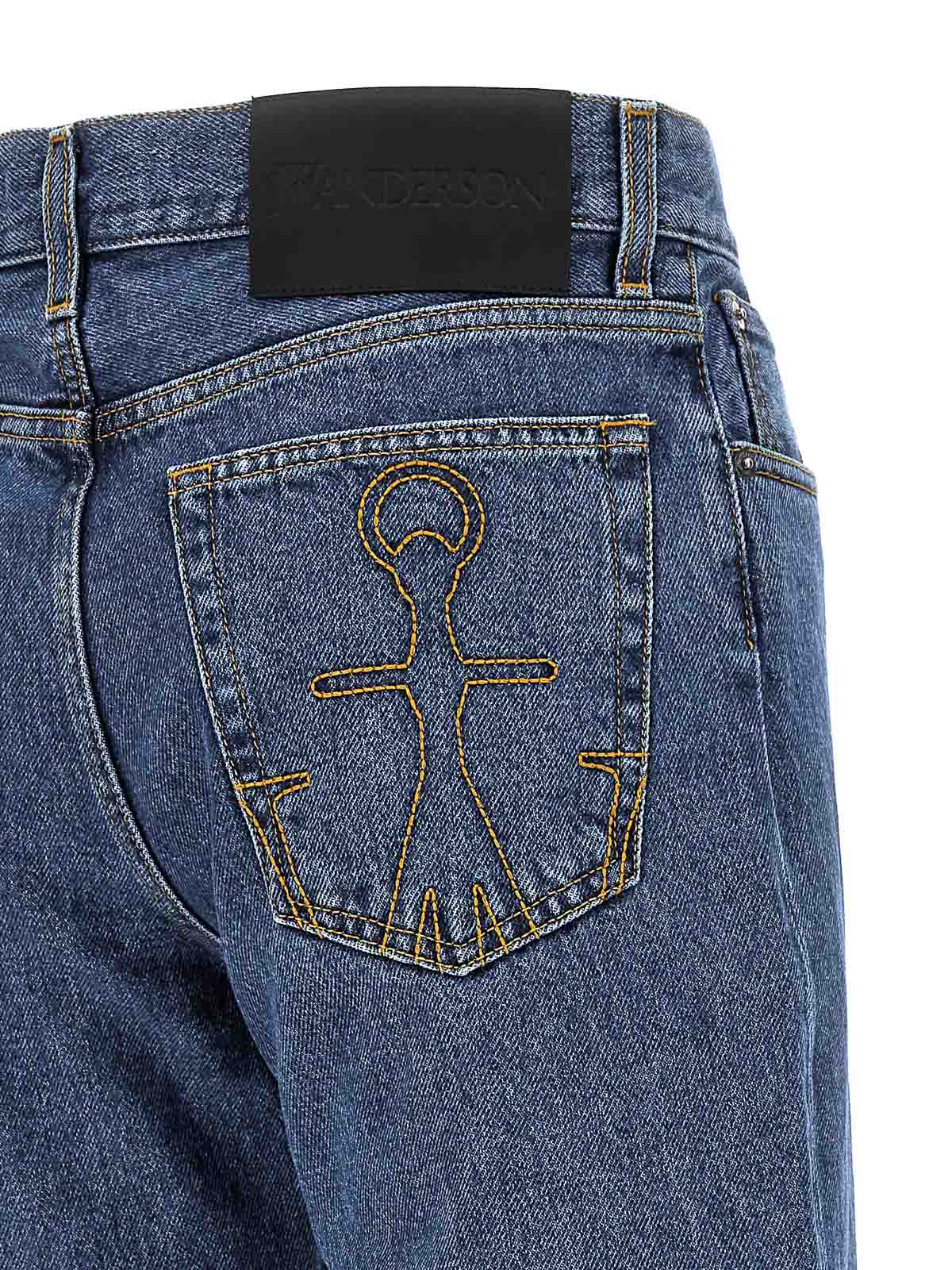 Shop Jw Anderson Jeans Boot-cut - Anchor In Blue