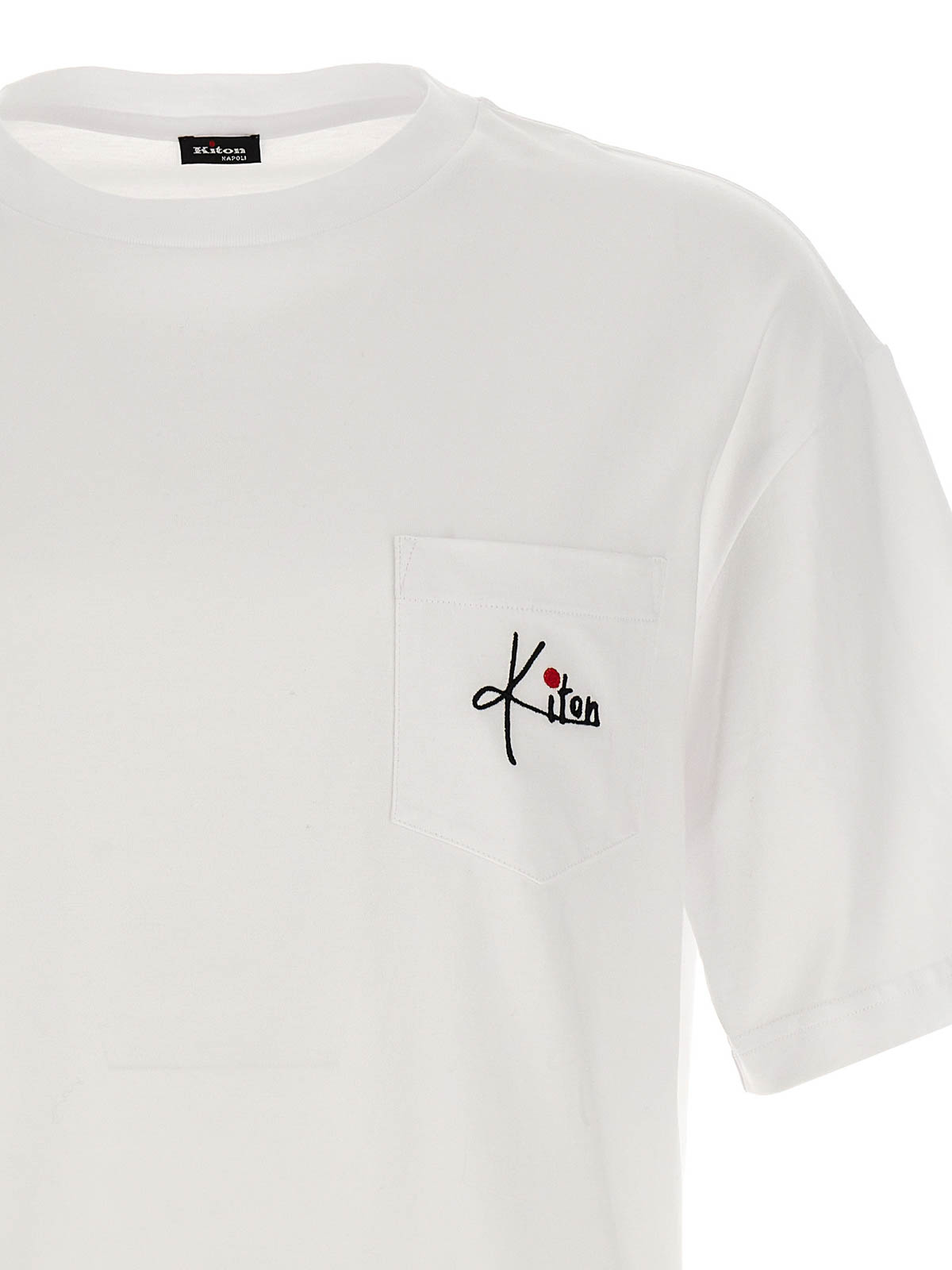 Kiton Logo embroidery t-shirt - White - Men | UMK030301