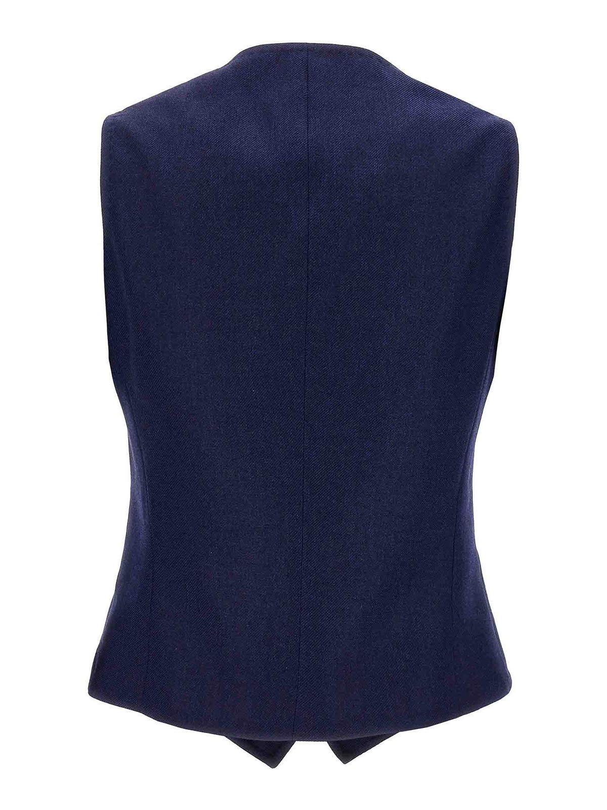 Shop Kiton Silk Cashmere Vest In Blue