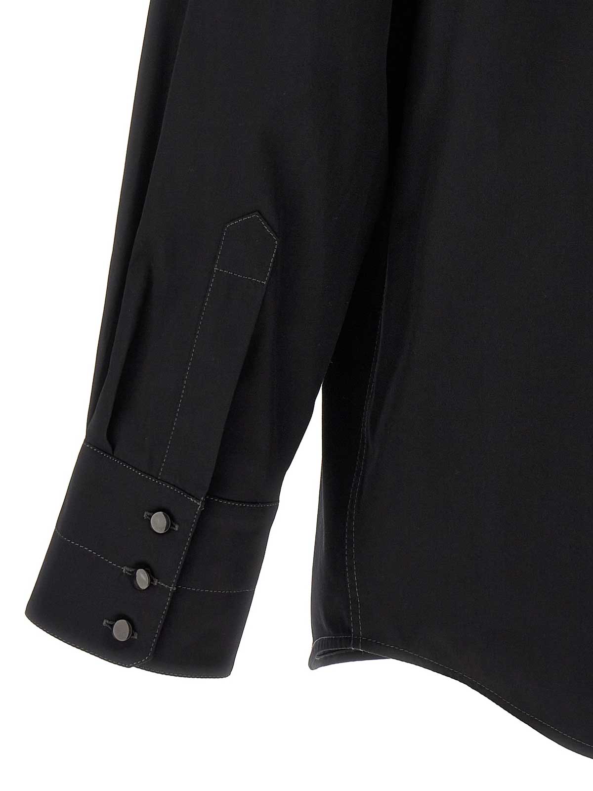 Lemaire relaxed western shirt - Black - Men|SH1038LF824BK999