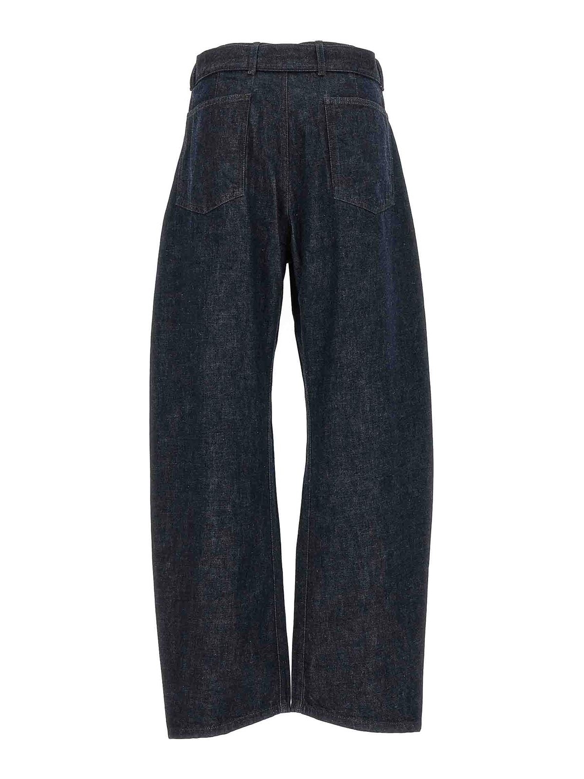 Shop Lemaire Twisted Jeans In Blue