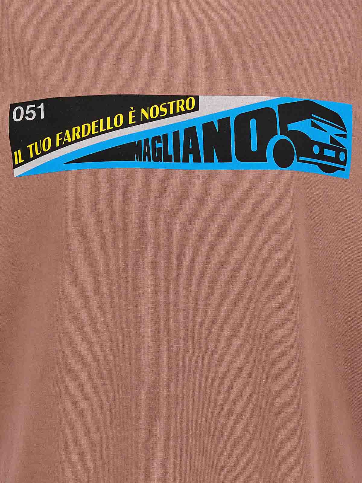 Shop Magliano Fardello T-shirt In Nude & Neutrals