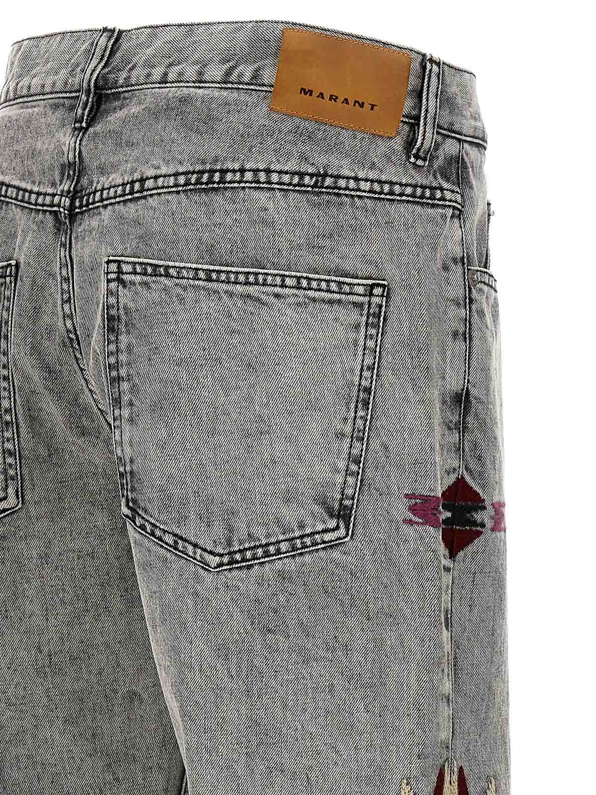 Shop Isabel Marant Joakim Jeans In Grey