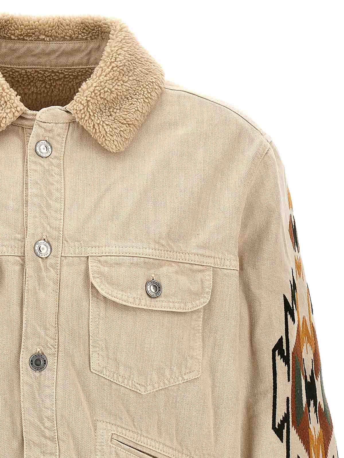 Isabel Marant jenson jacket - Beige - Men|23AVE0184HAA3H70H23EC
