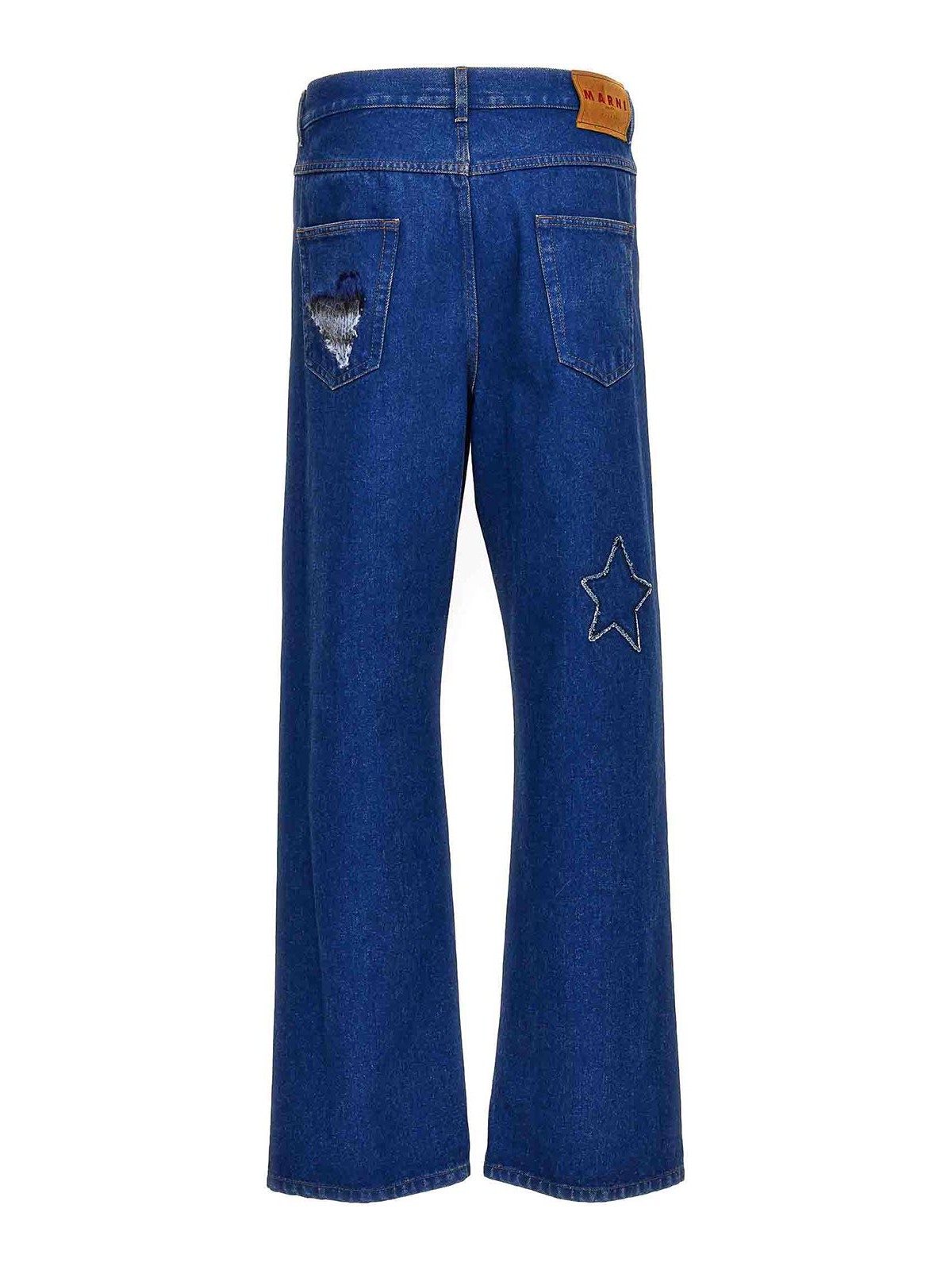 Jeans bootcut Marni - Jeans con toppe ricamate - PUJU0021LXUSCU83BDB60
