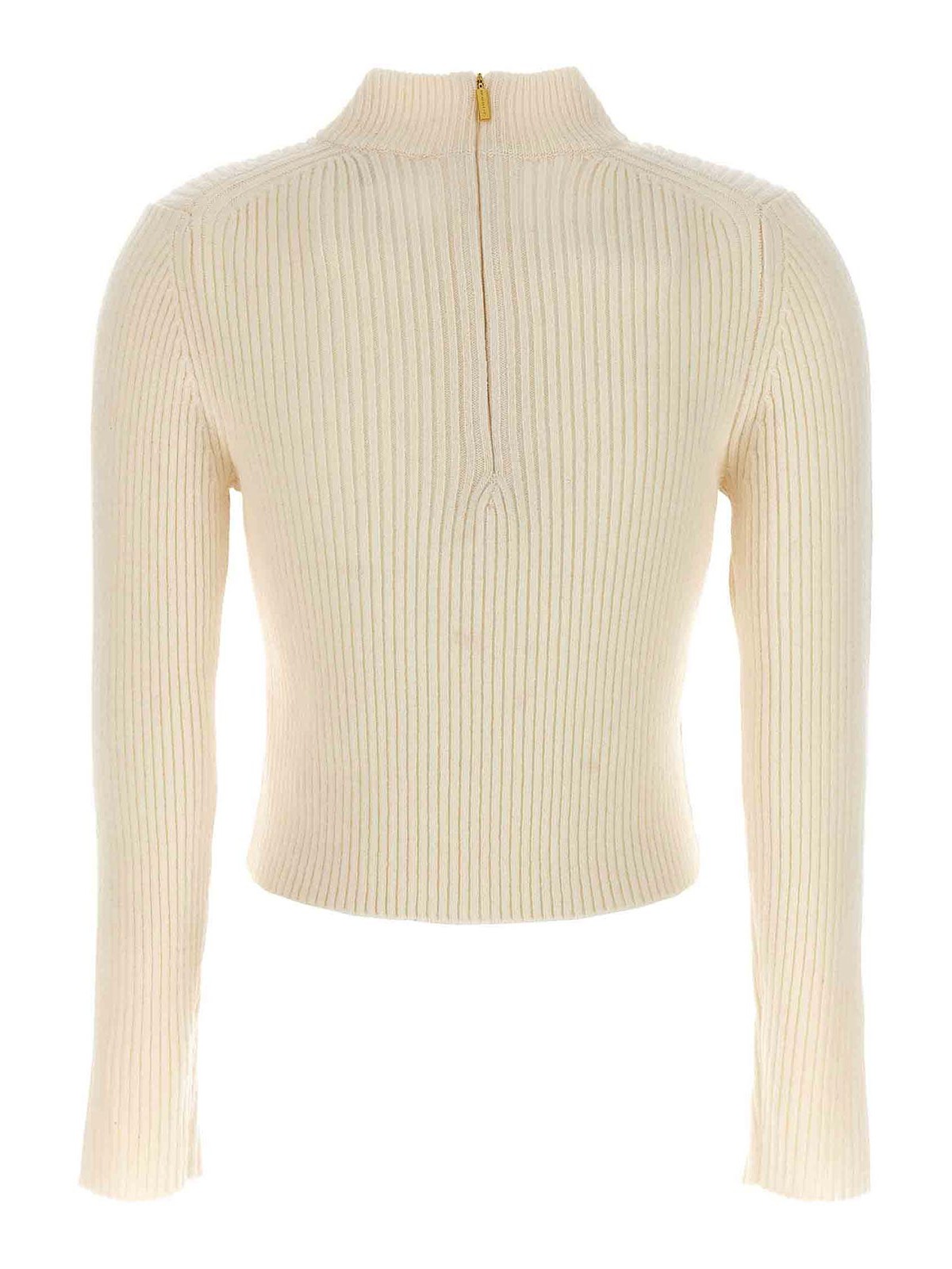 Shop Michael Kors Logo Sweater In White