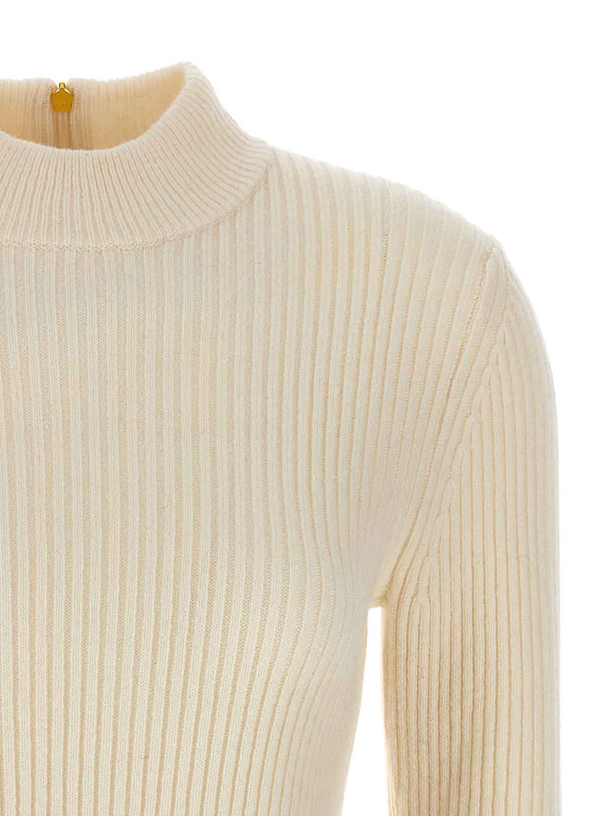 Shop Michael Kors Logo Sweater In White