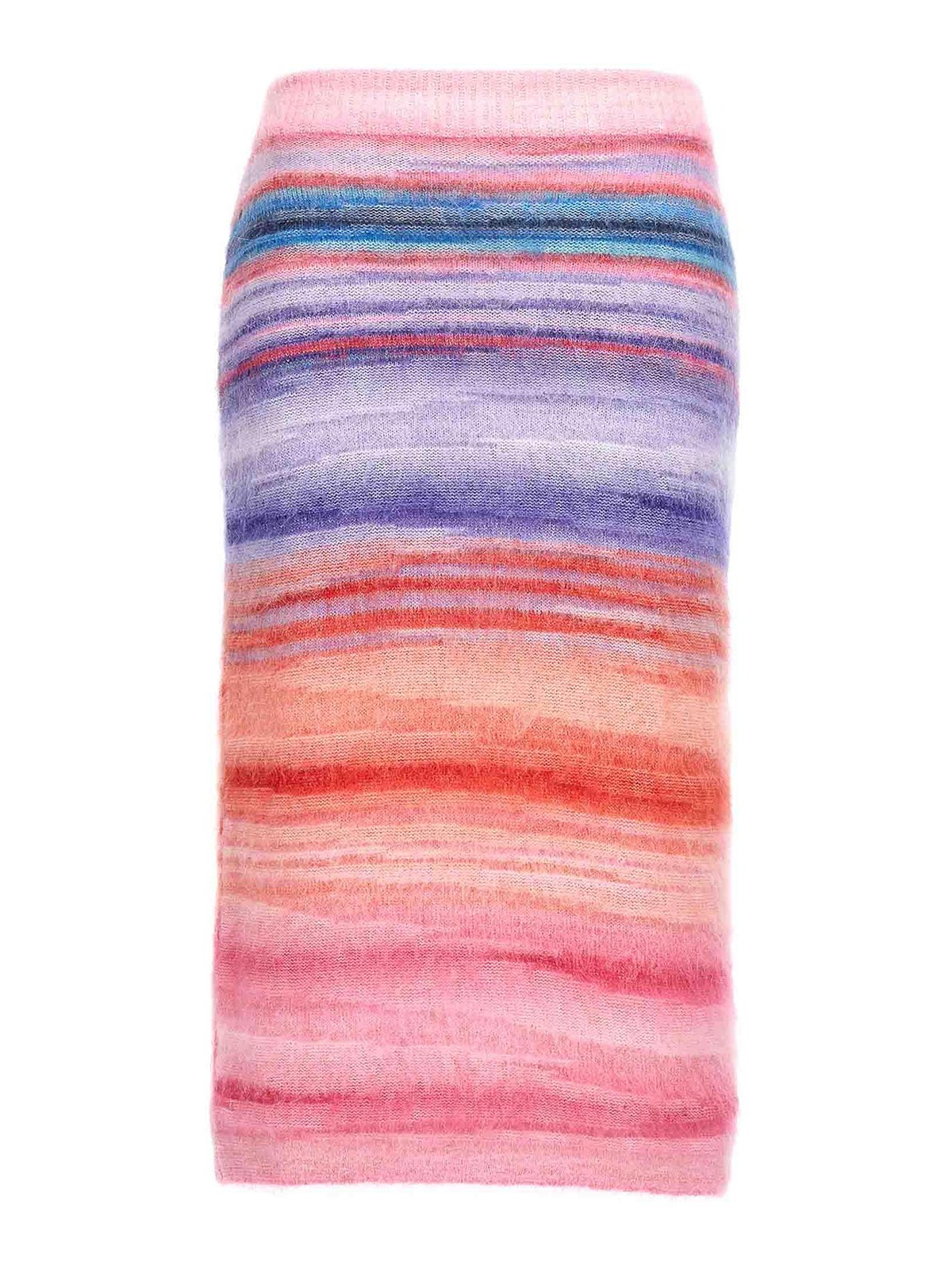 Shop Missoni Striped Skirt In Multicolour
