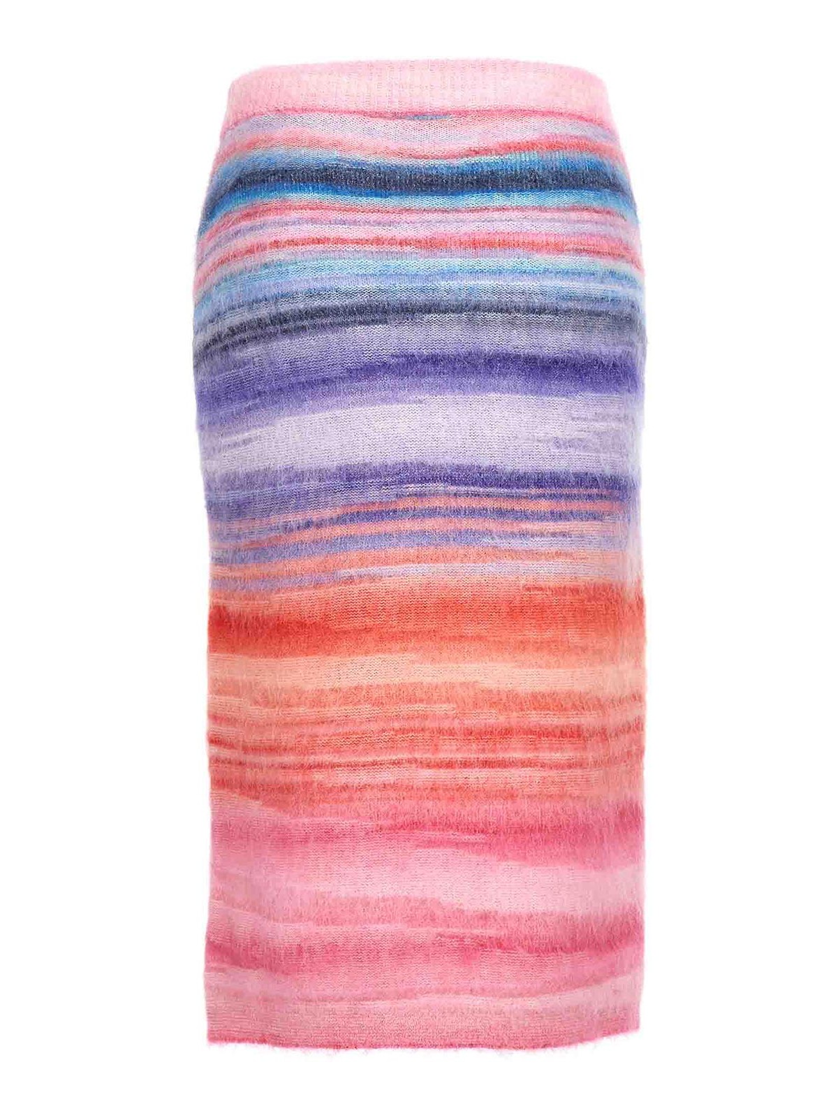 Shop Missoni Striped Skirt In Multicolour