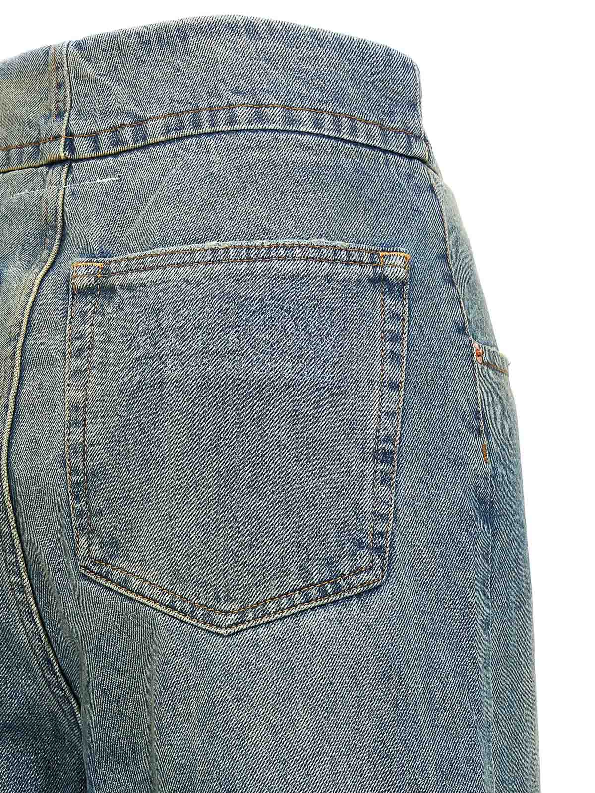 【関税込み】MM6 Maison Margiela ブルー ブーツカット ジーンズ MM6 Maison Margiela ブーツカットジーンズ - ライトブルー