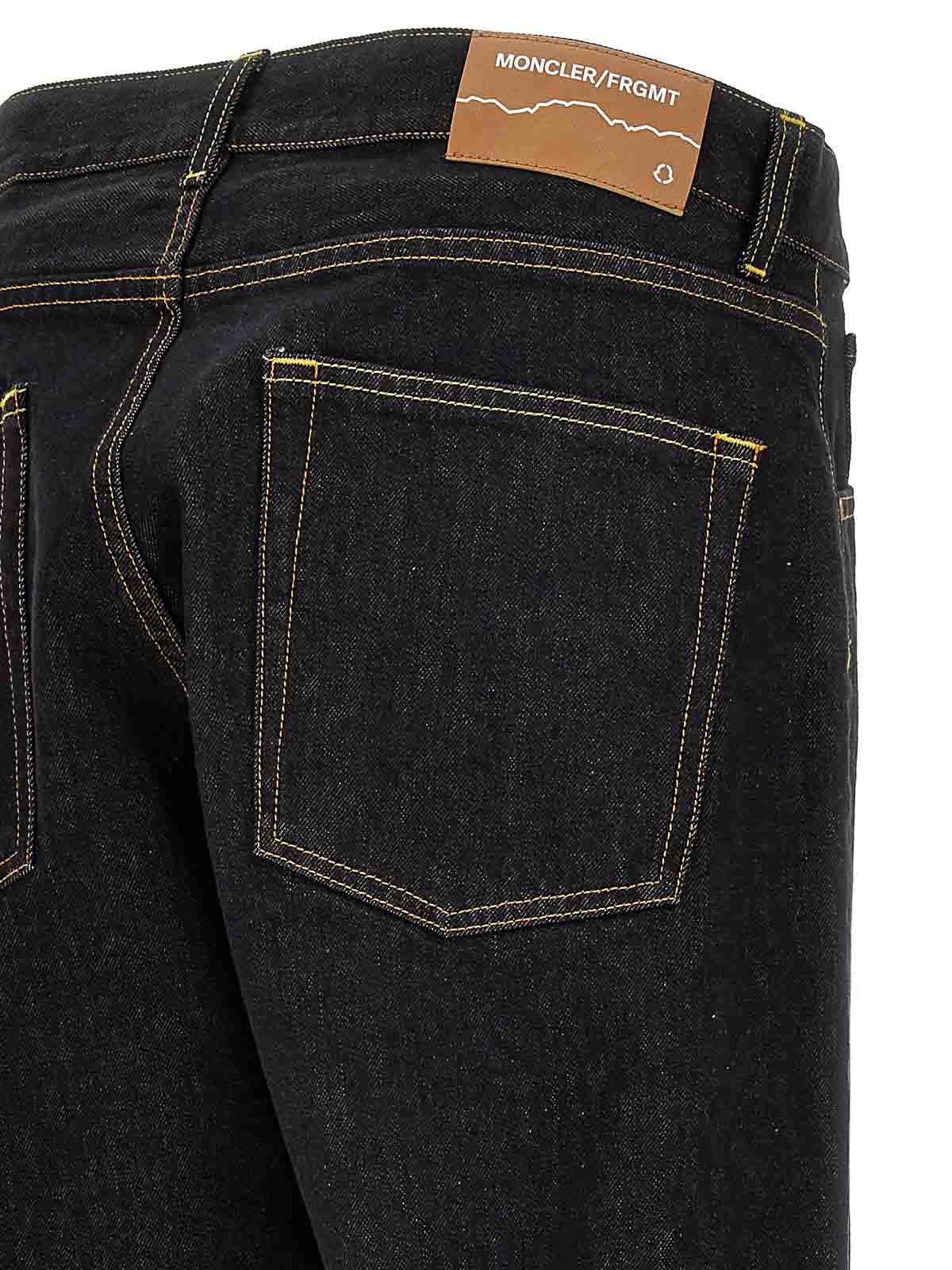 Shop Moncler Jeans  Genius X Fragment In Negro