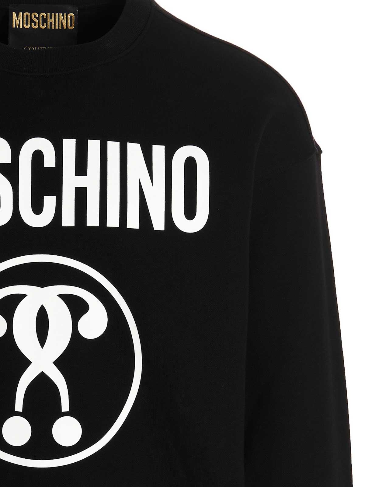 Moschino question mark store sweatshirt