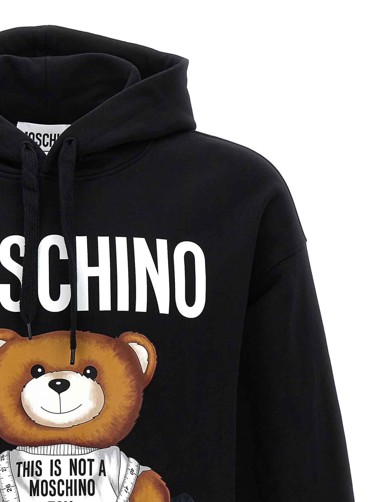 パーカー・フーディ MOSCHINO Men Tops 170652281555 Black Moschino Printed hoodie - Black - Men | 171752281555 | thebs.com