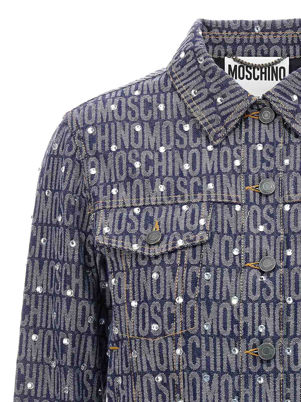 Shop Moschino Jacket In Azul
