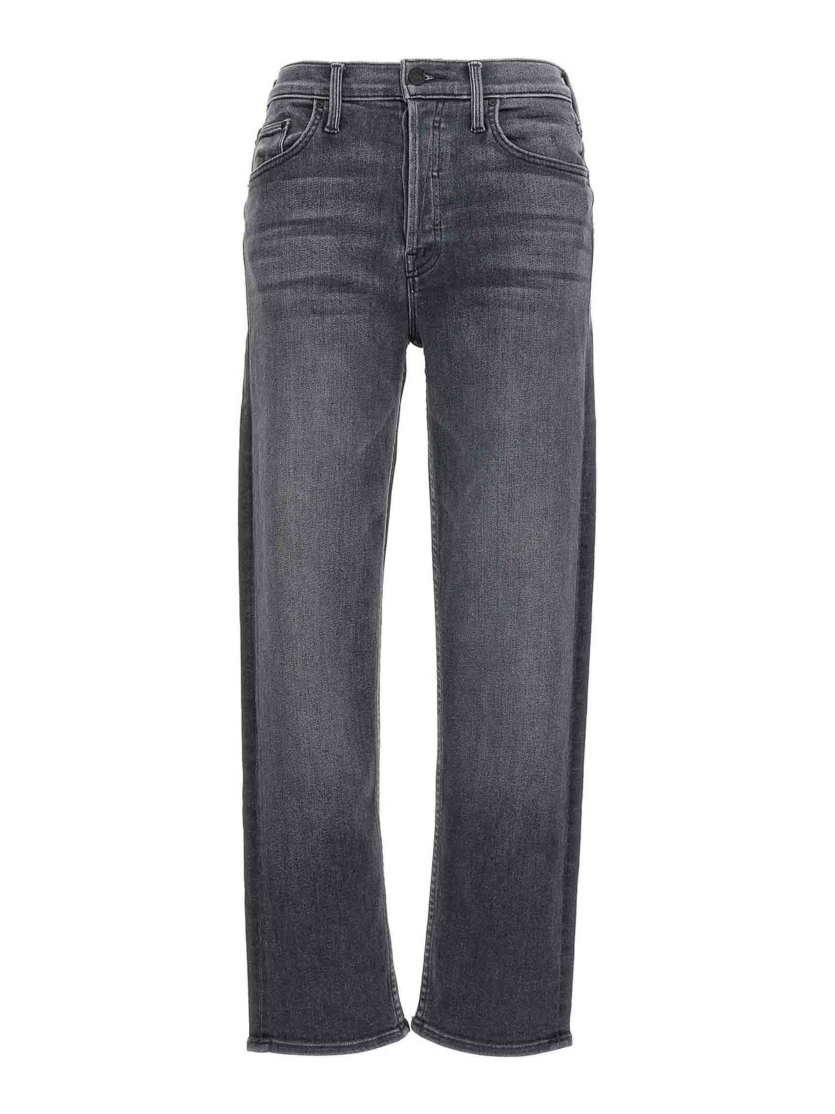 Shop Mother Jeans The Tomcat Ankle In Grey