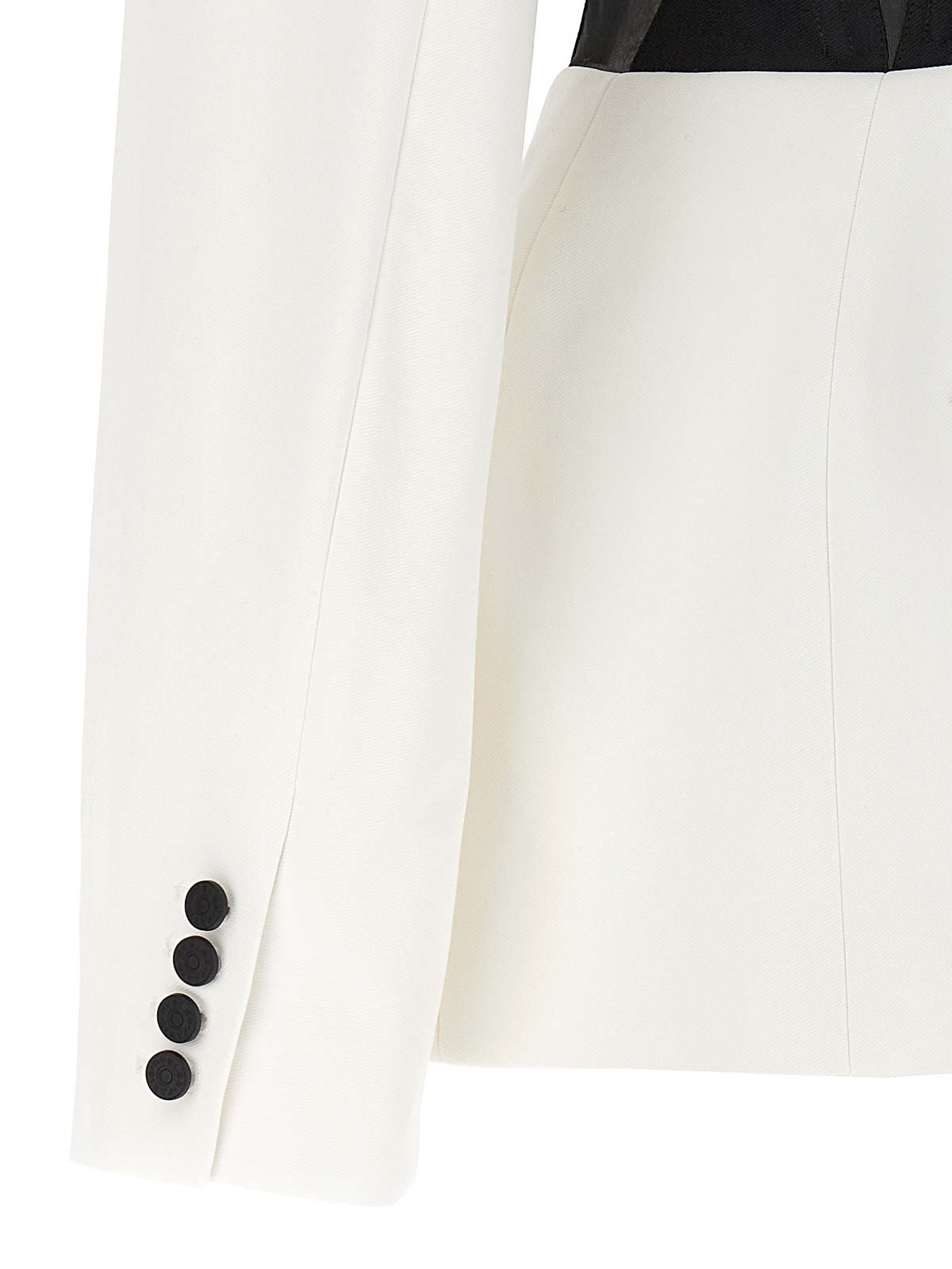 Shop Mugler Corset Jacket In White