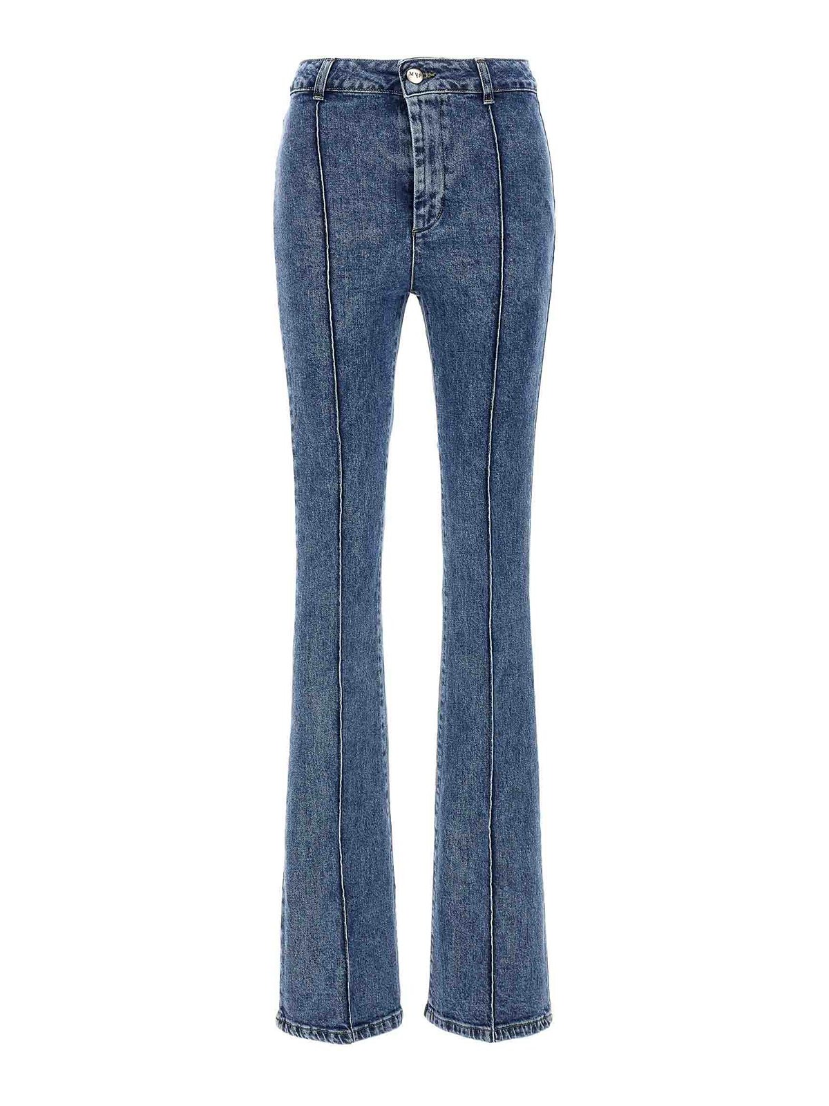 Shop Mvp Wardrobe Bonnet Jeans In Blue