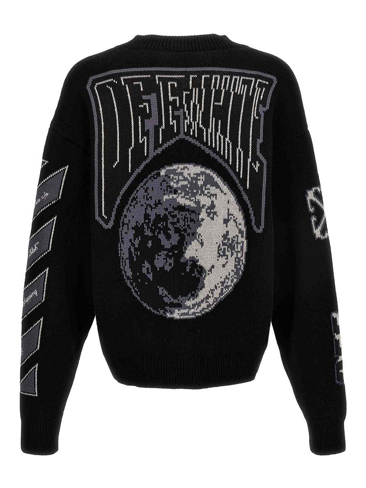 Off-White moon varsity cardigan - Black|OMHB019F23KNI0021010