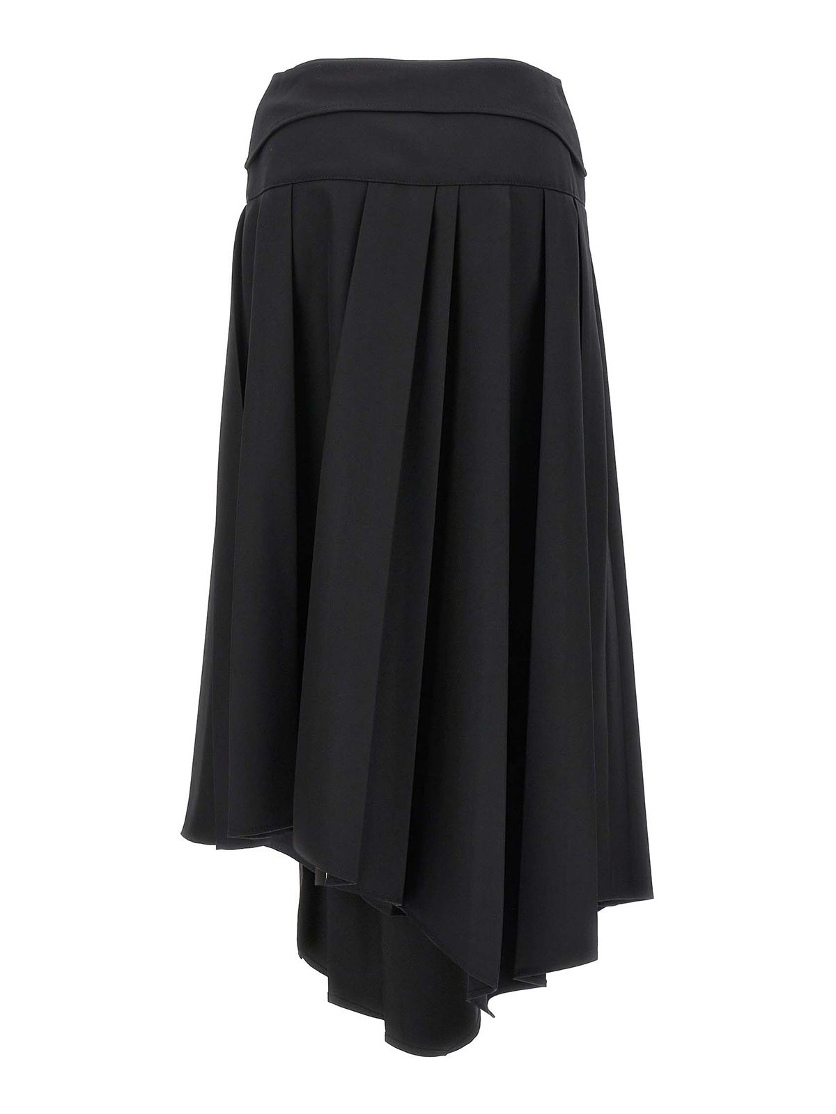 スカート Off-White Pleated midi skirt (OWCW006F23FAB0021000 1000) Off-White Pleated midi skirt - Black - Women
