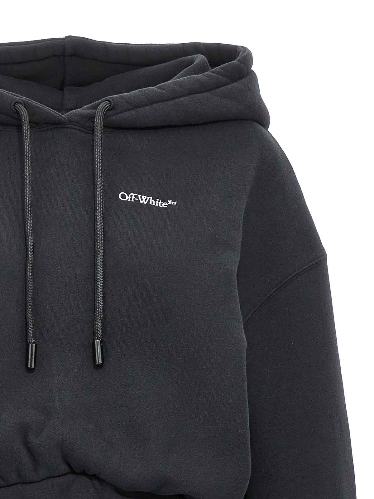 Shop Off-white For All Book Hooded Dress In Black