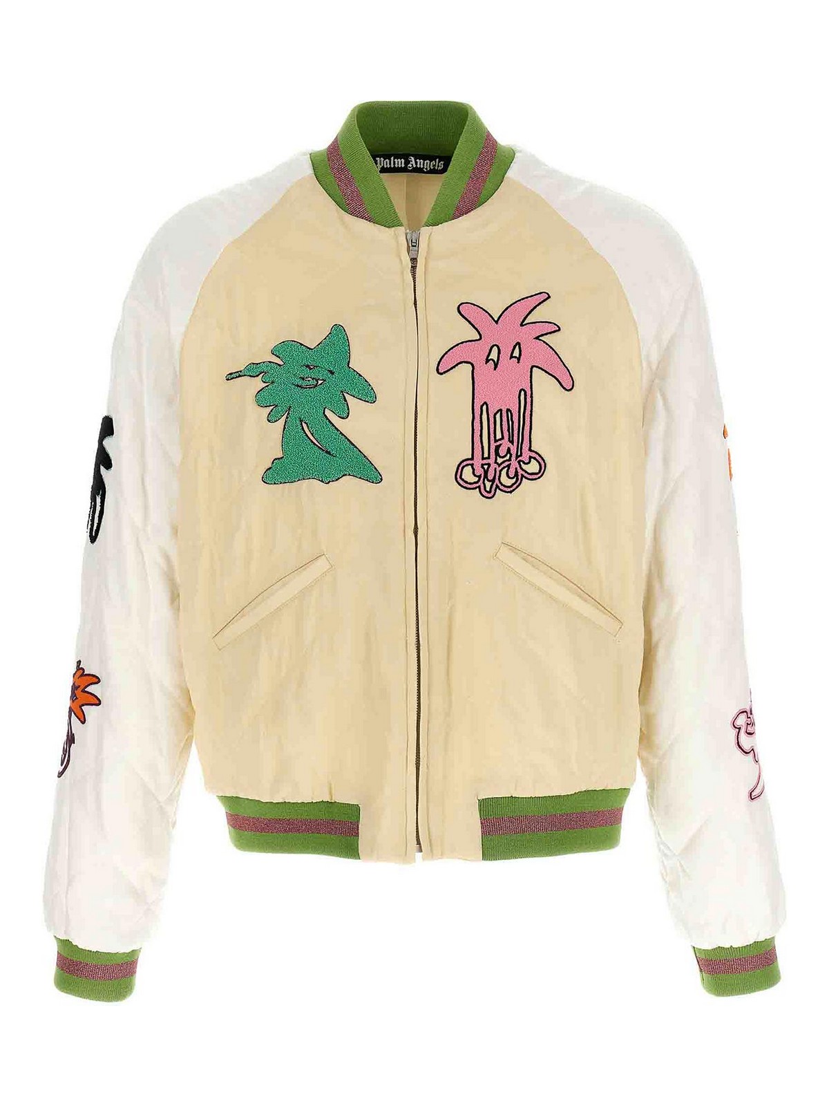PALM ANGELS PALMITY QUILTED SUKAJAN BOMBER JACKET