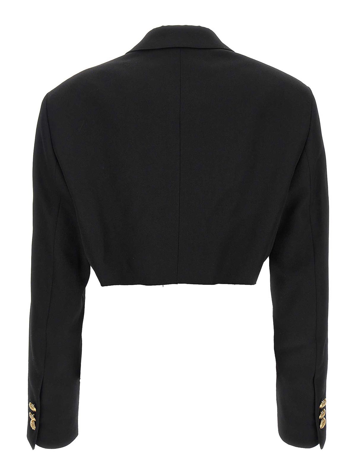 ジャケット Palm Angels FW23 Cropped blazer (PWEN032E23FAB0011076 1076) Buy Palm Angels Cropped Boyfriend Blazer 'Black/Gold