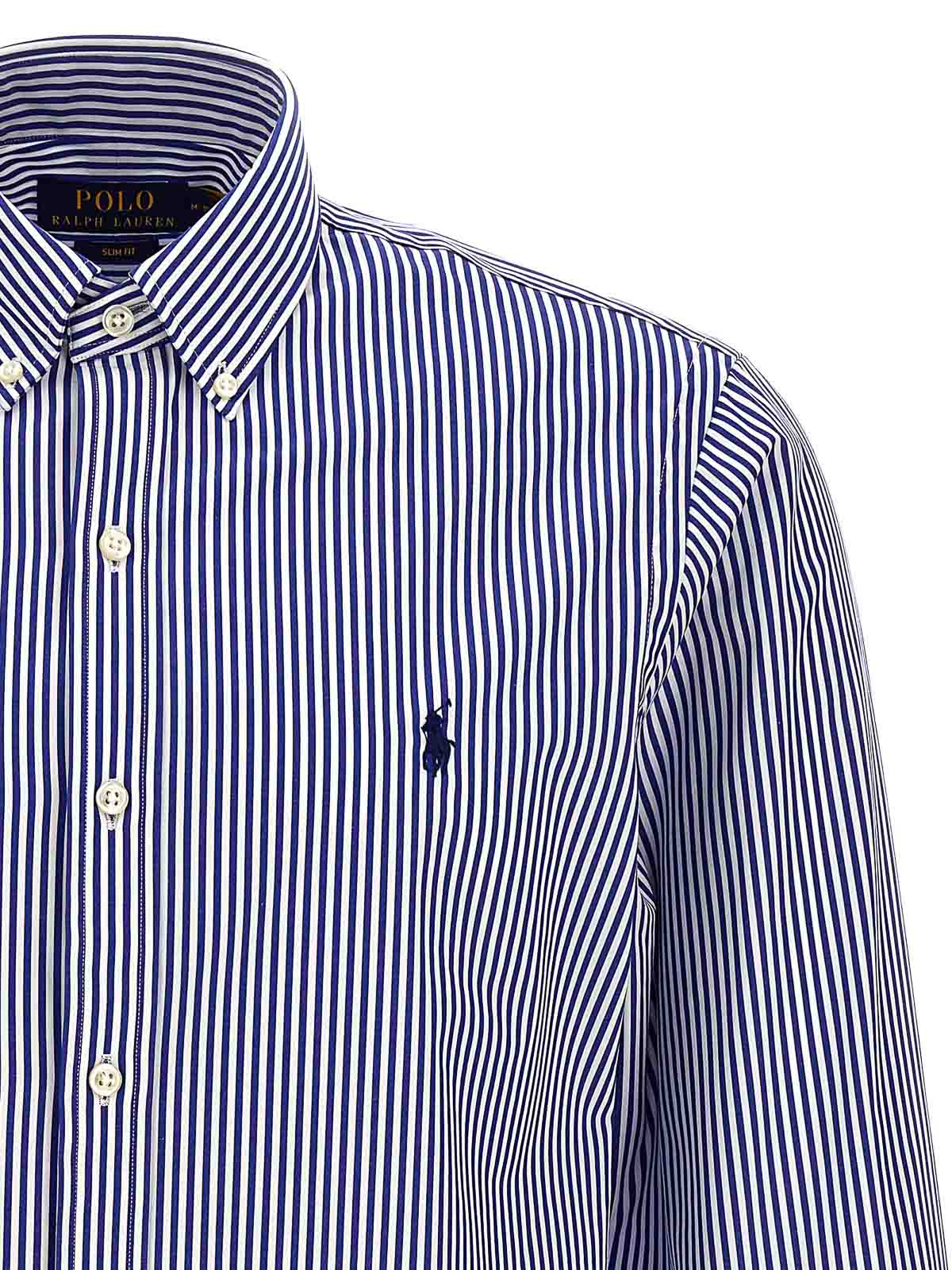 Ralph Lauren POLO by Ralph Lauren Stripe Pattern Cleric Shirt Men's L size / eaa508416