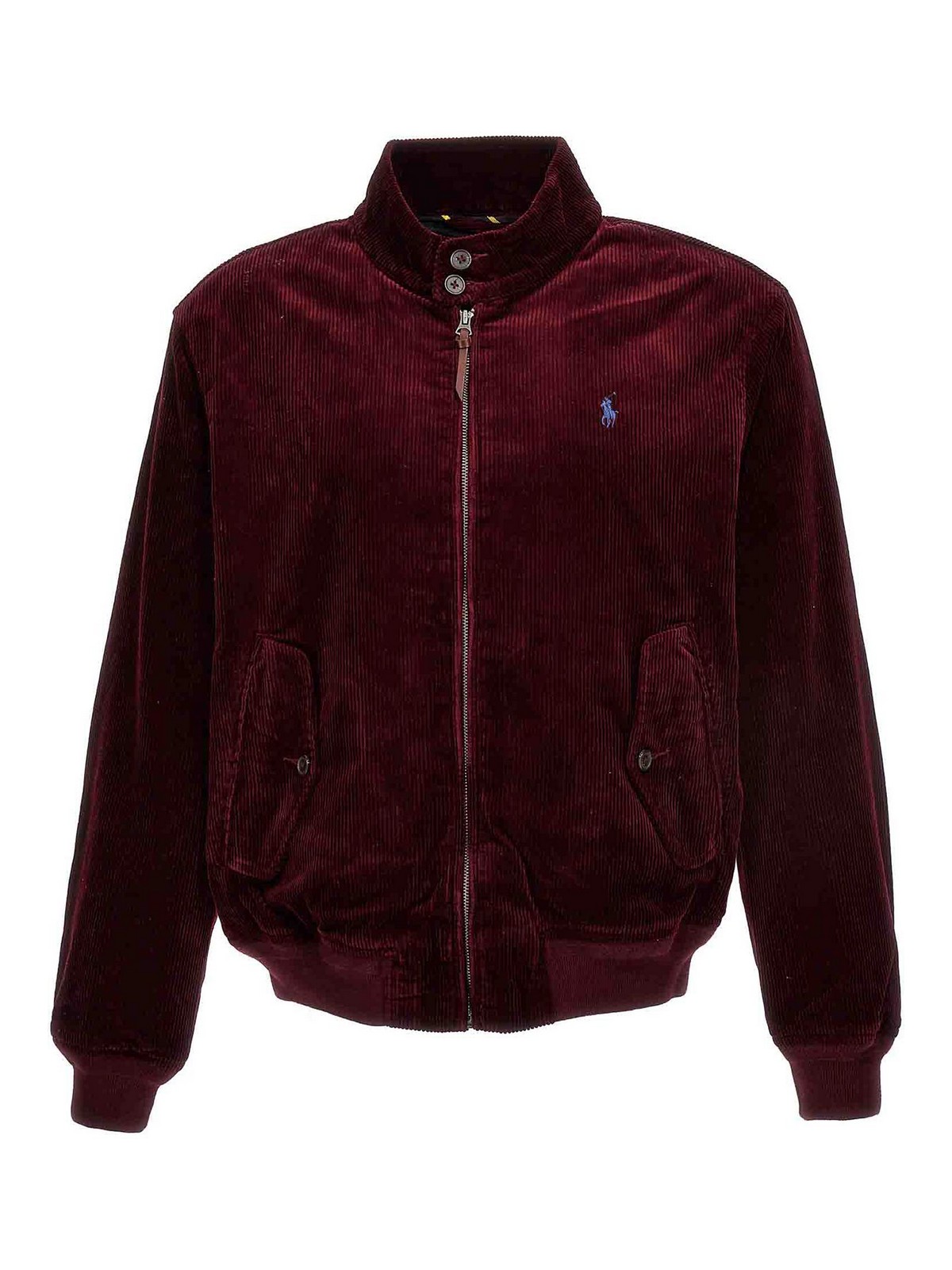 Polo Ralph Lauren Logo Embroidery Corduroy Bomber Jacket In 