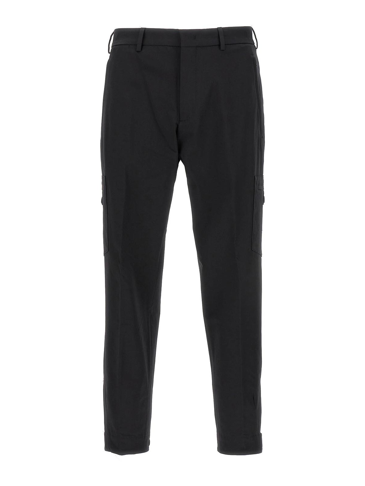 Pt Torino Men's Pantaloni Quindici Edge in Lana Wool Trousers Black