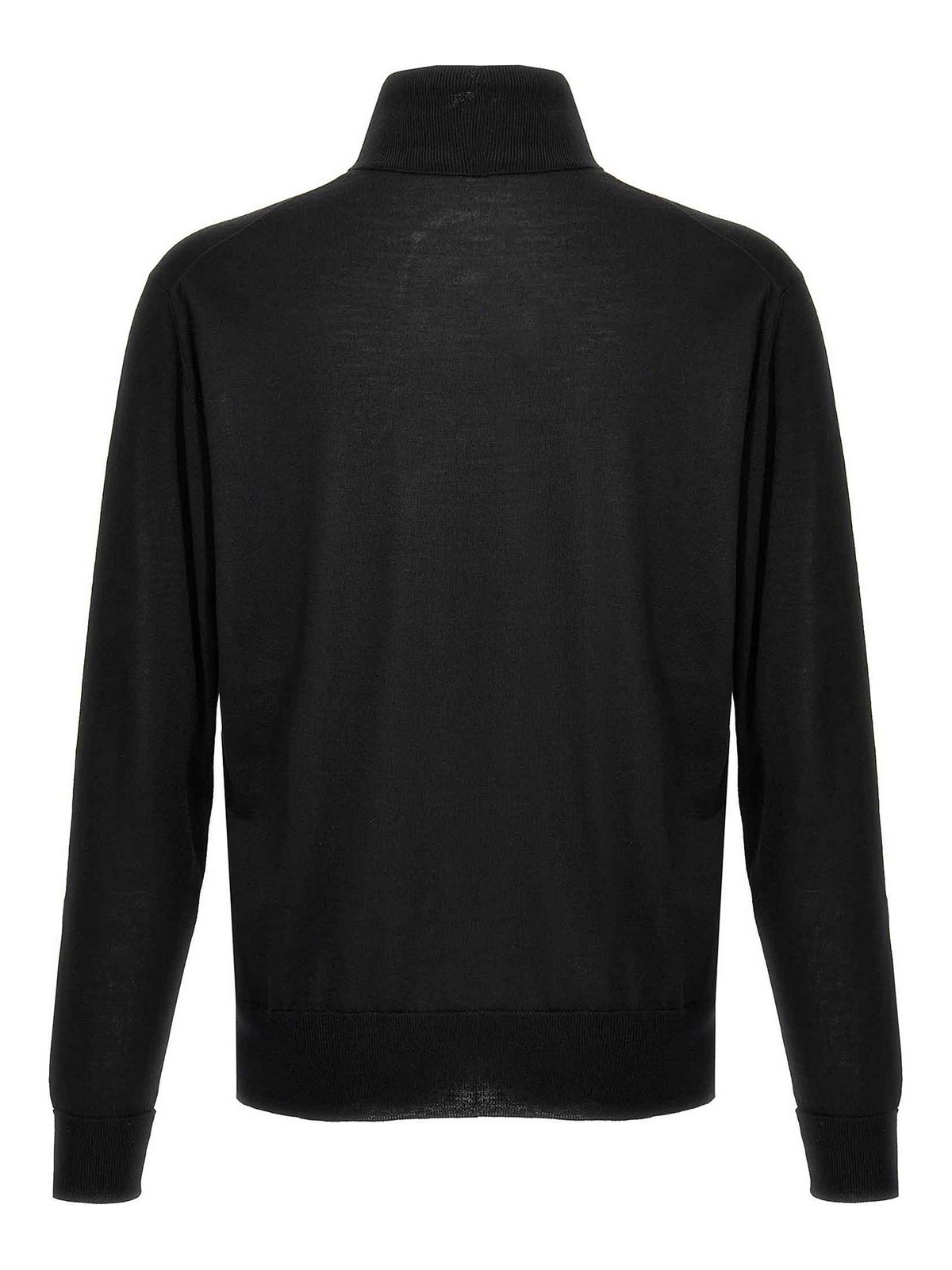 Shop Pt Torino Merino Turtleneck Sweater In Black