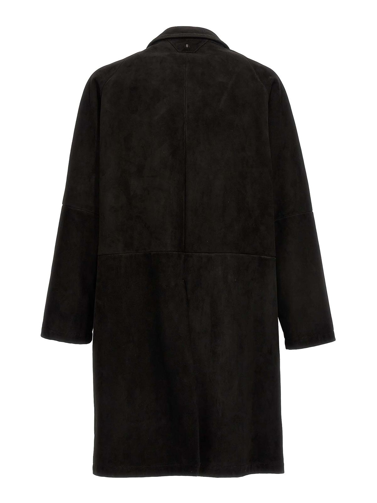 Shop Salvatore Santoro Suede Coat In Black