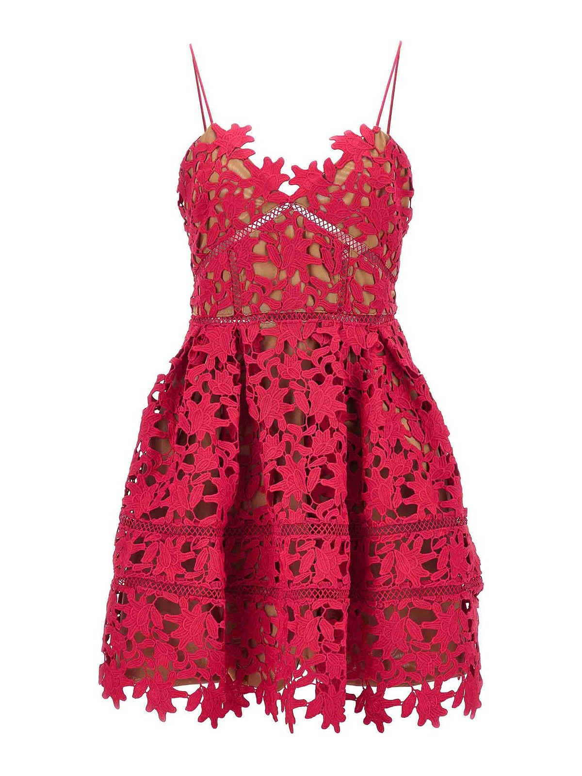self portrait azaelea dress mini Self-Portrait Mini Azaelea Dress Hot Pink US2