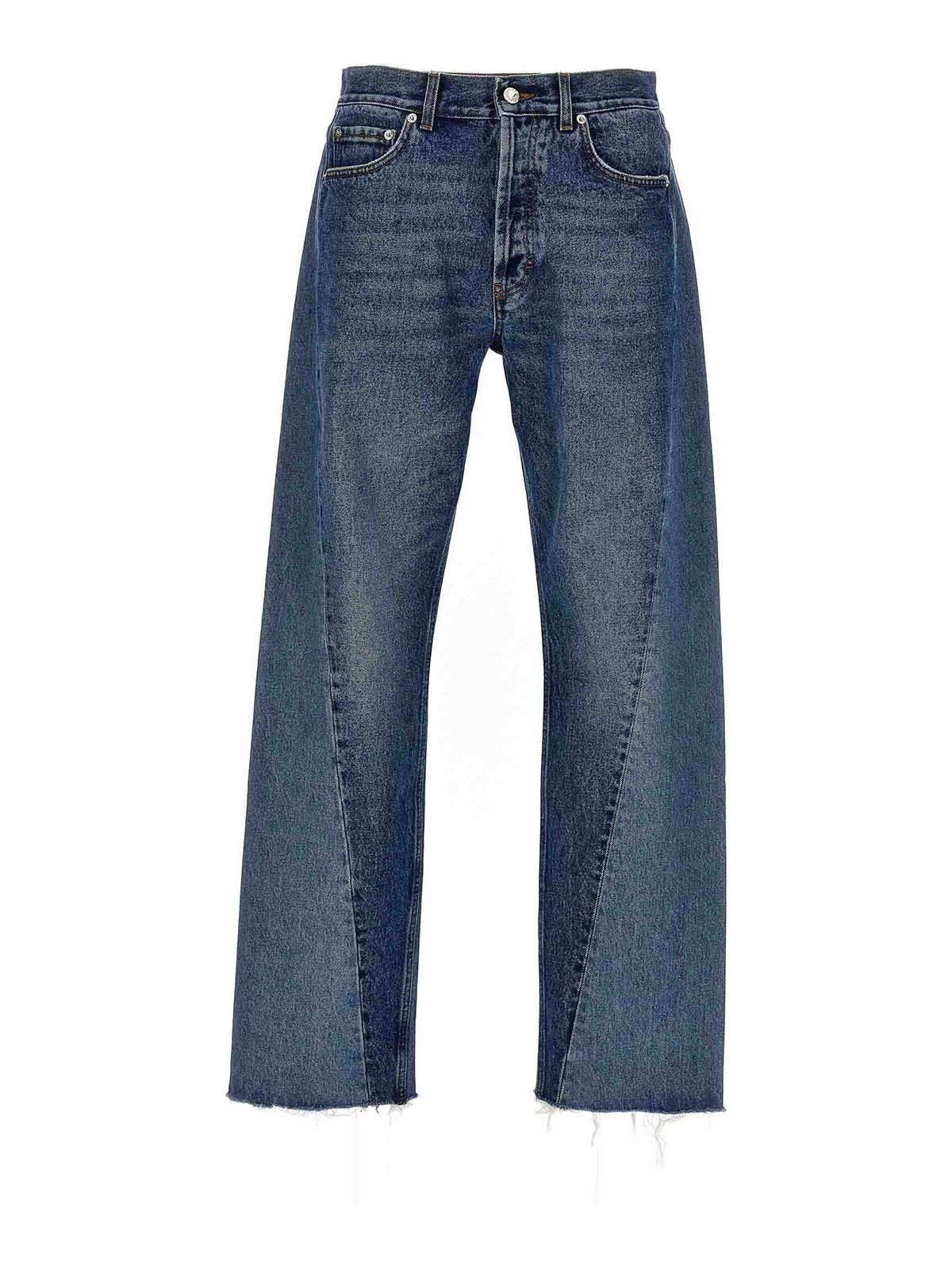 Shop Séfr Twisted Jeans In Blue