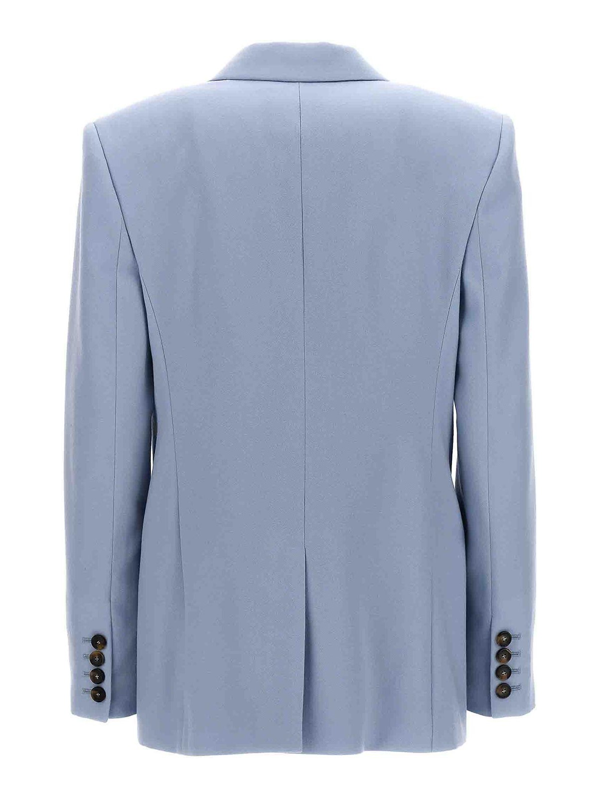 Shop Stella Mccartney Boyfriend Blazer Jacket In Azul Claro