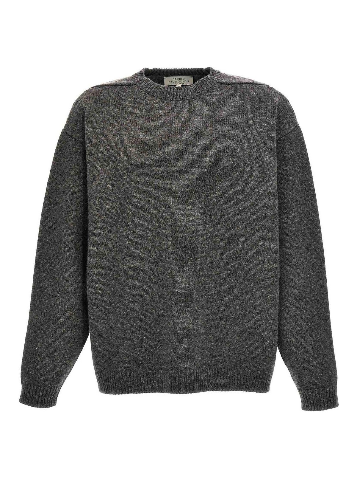 Studio Nicholson hemyl sweater - Grey - Men|HEMYLGRANITE