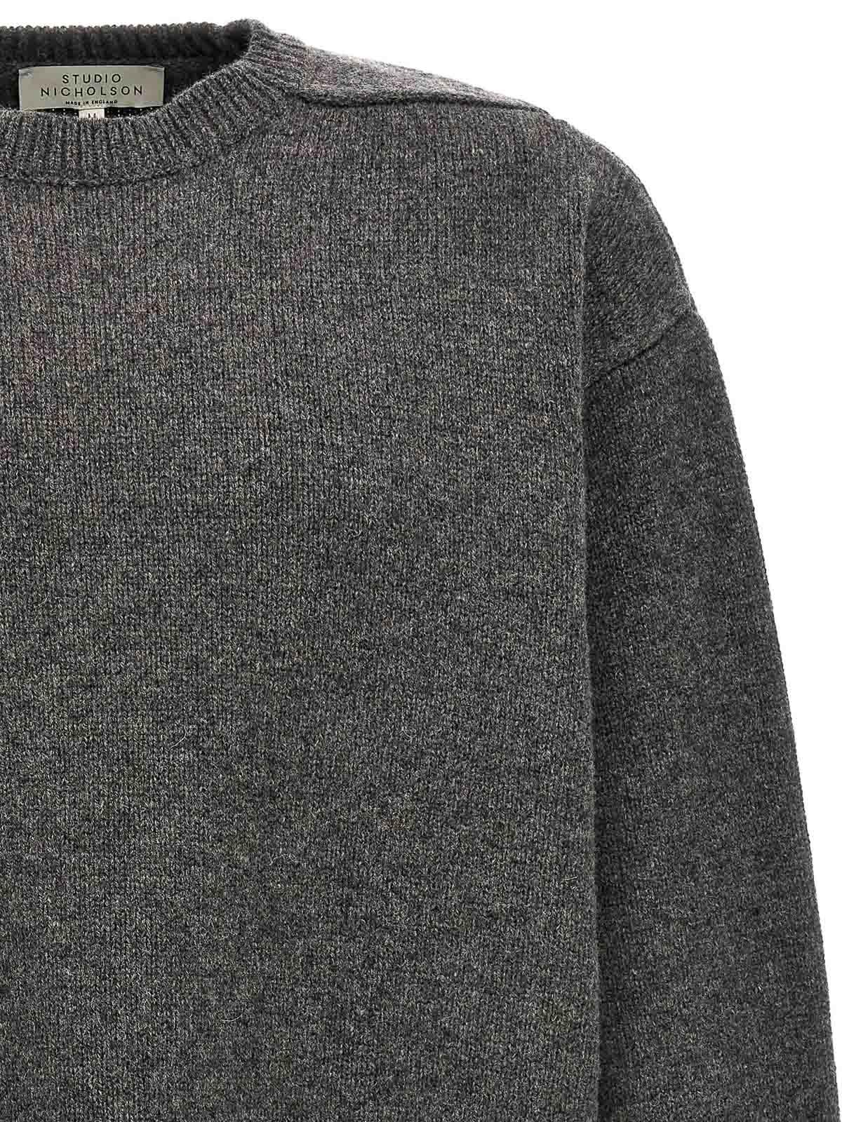 Studio Nicholson hemyl sweater - Grey - Men|HEMYLGRANITE