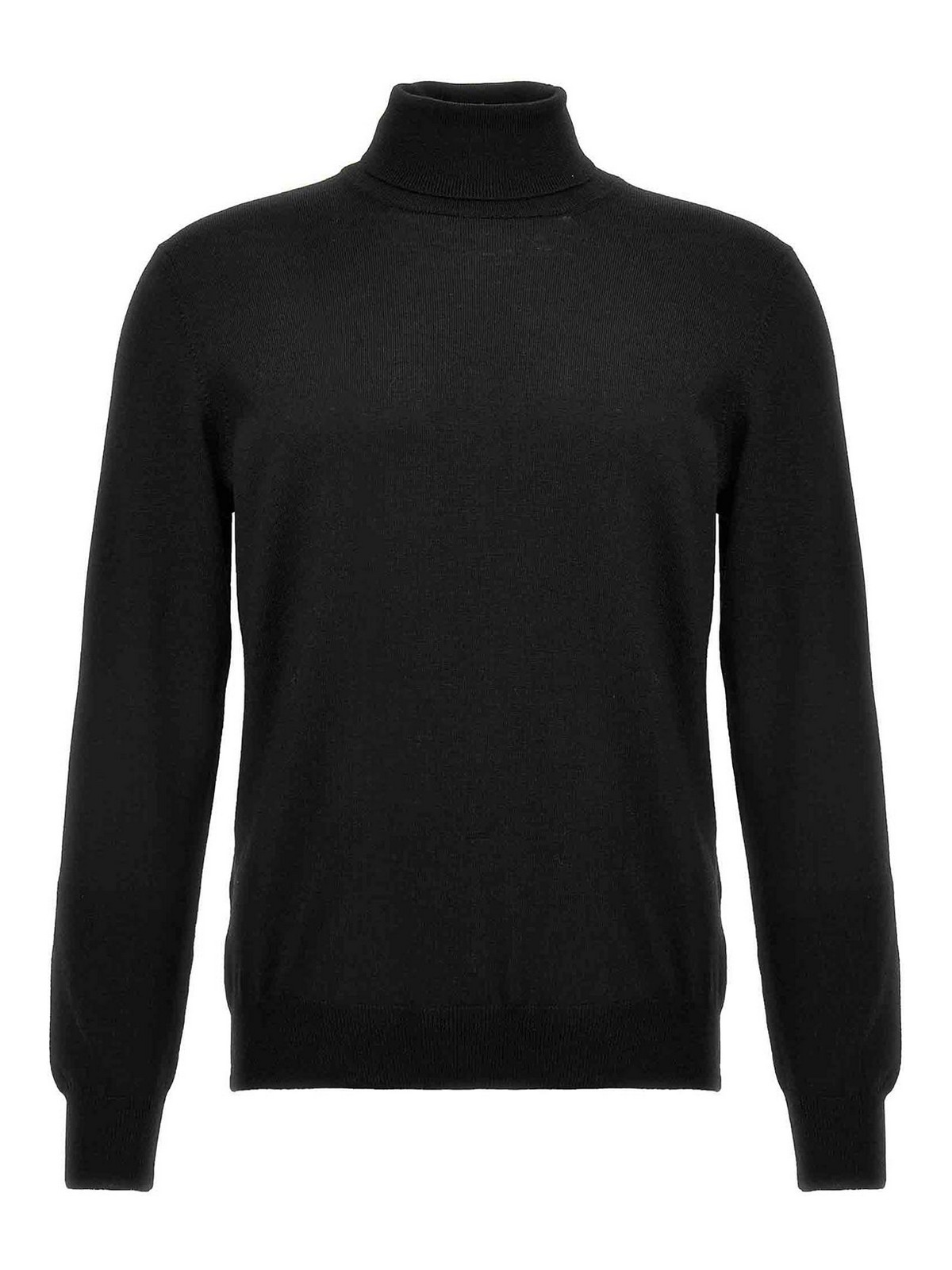 Tagliatore Merino Turtleneck Sweater In Black