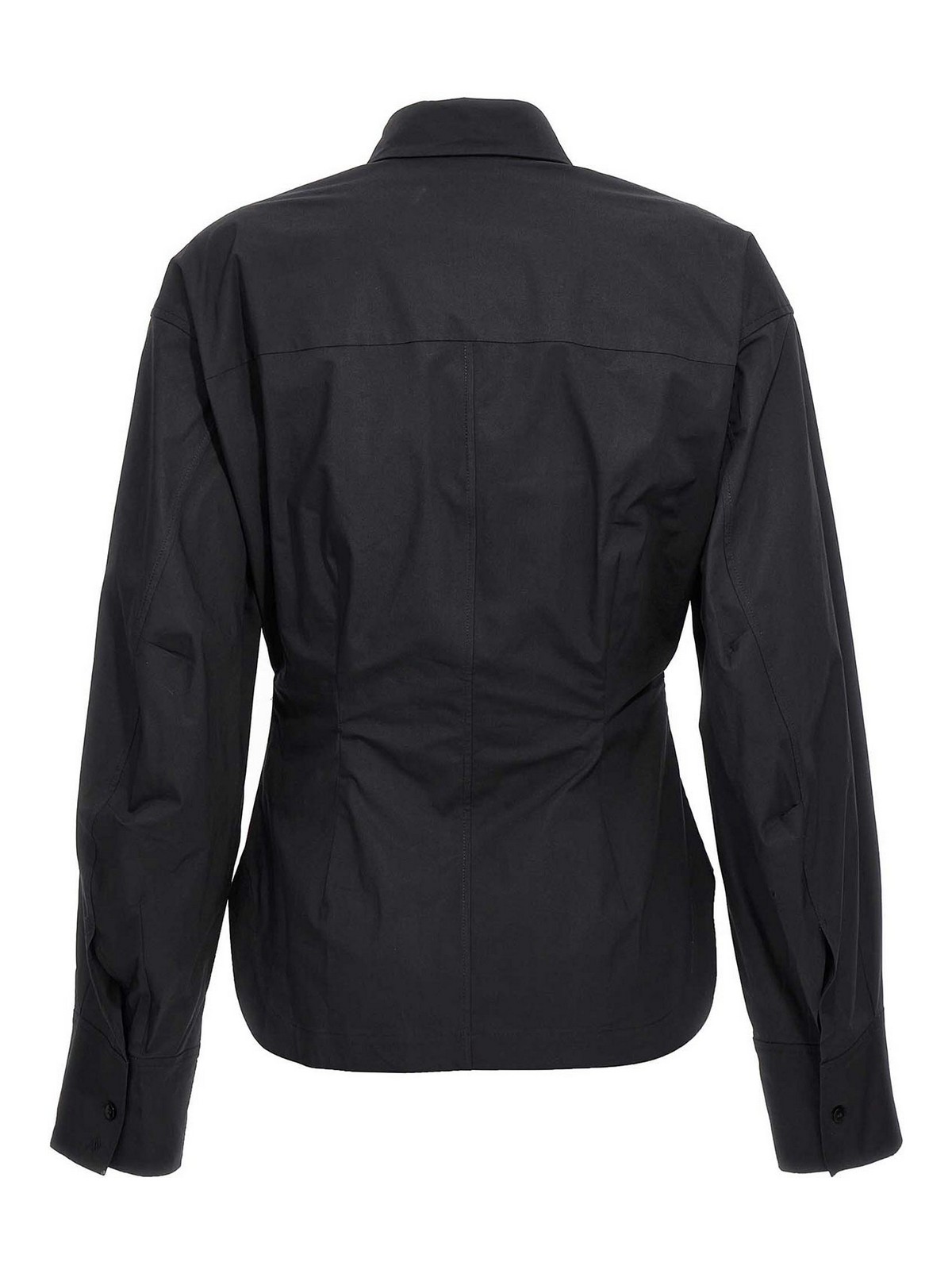 Shop Attico Bustier Shirt In Black
