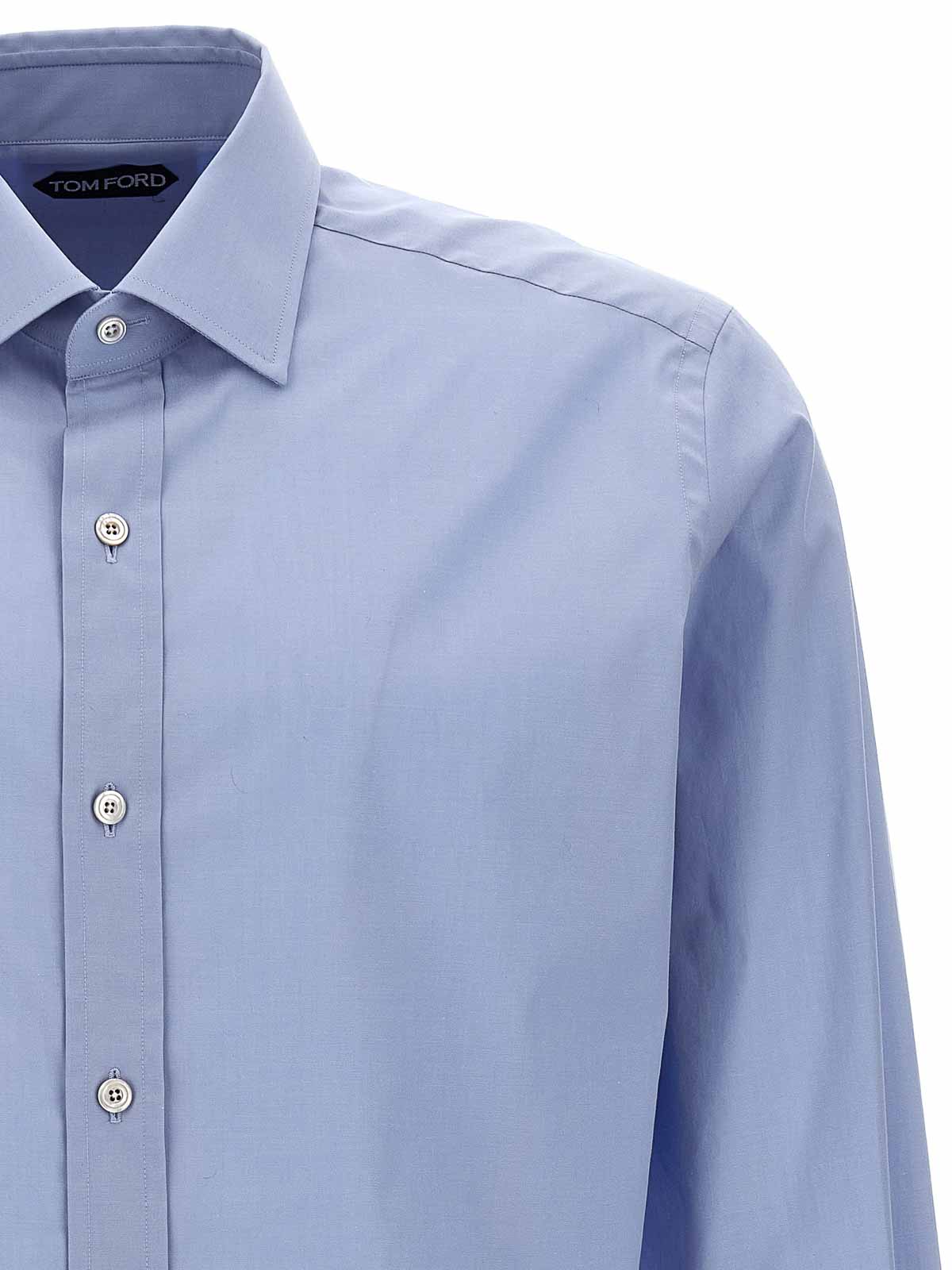 Shop Tom Ford Camisa - Azul Claro In Light Blue