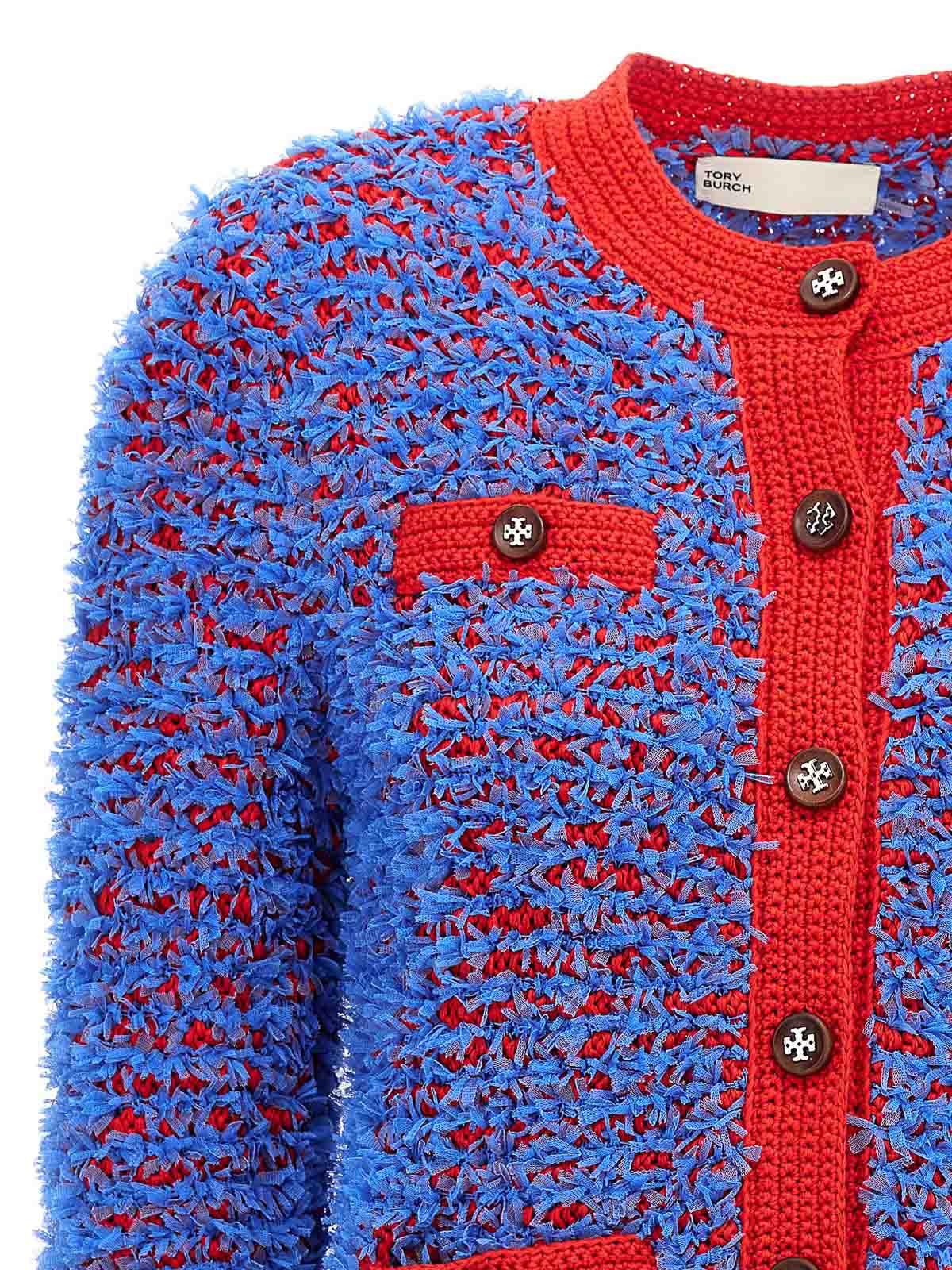 Tory burch hot sale blue cardigan