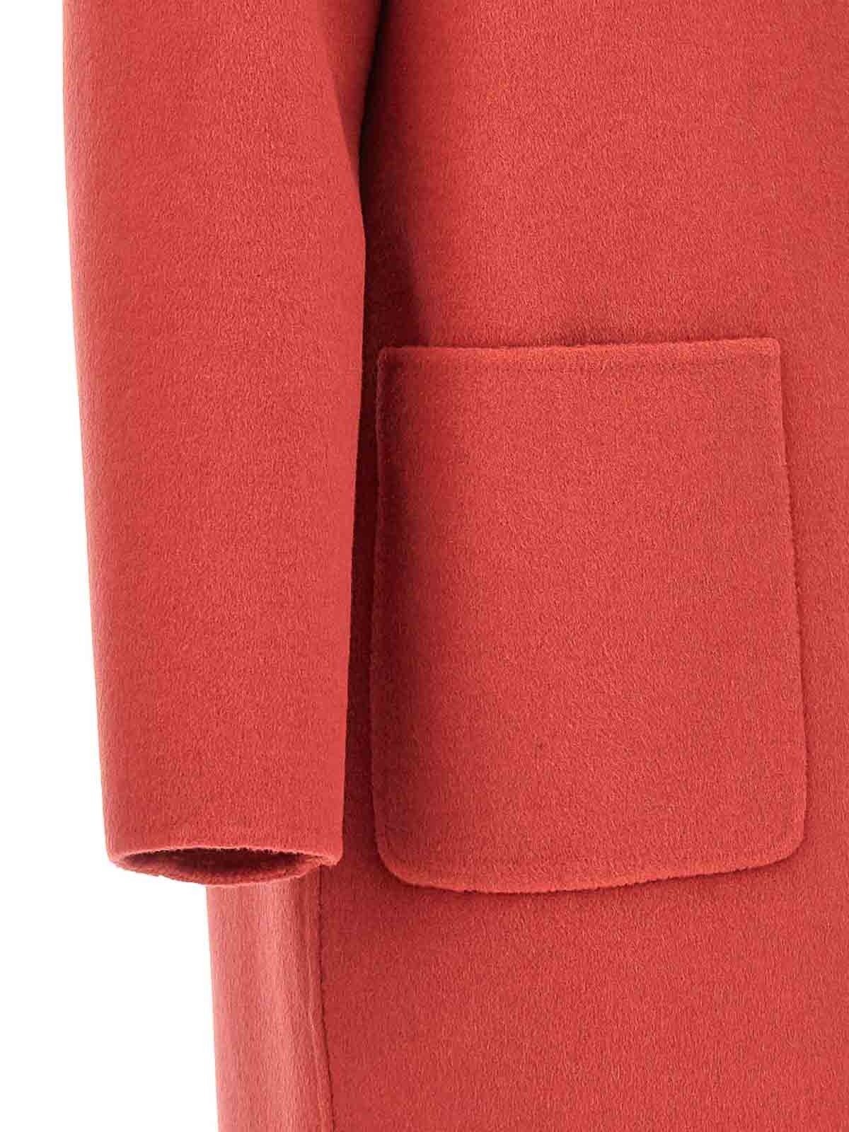 Shop Twinset Single Breast Coat In Multicolour